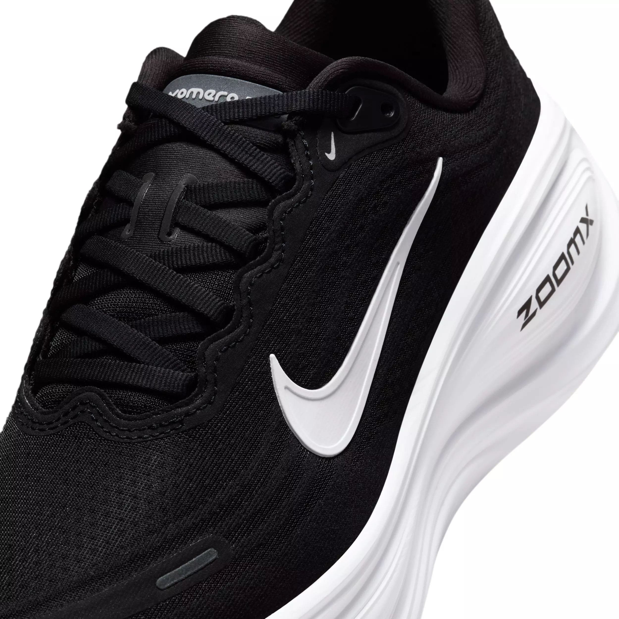 Nike Vomero Plus "Black/Cool Grey/Metallic Dark Grey/White" Women's Wide Running Shoe - BLACK/GREY/DK GREY/WHITE