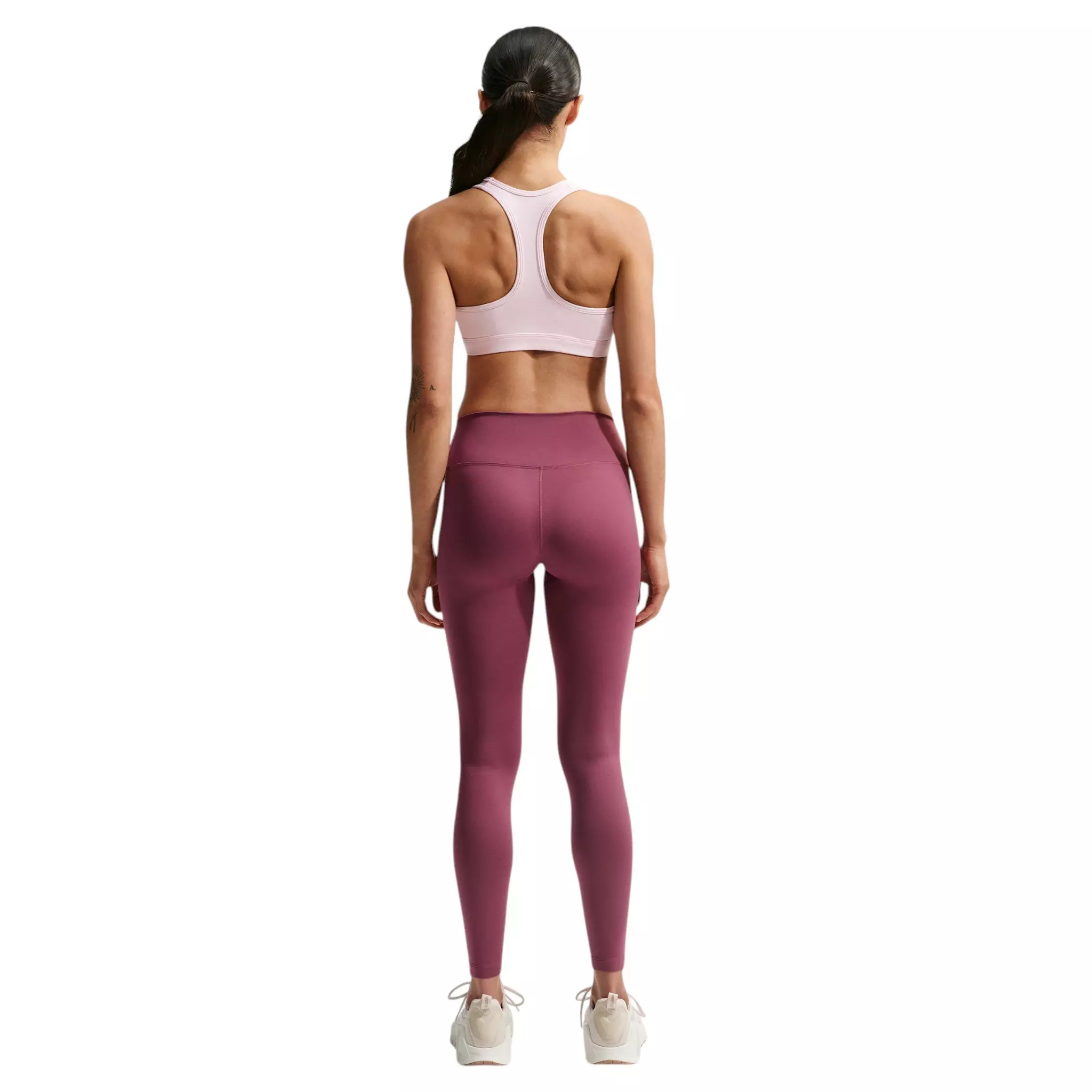 Nike Women's One Therma-FIT High-Waisted Full-Length Leggings - Pink Smoke - PINK SMOKE