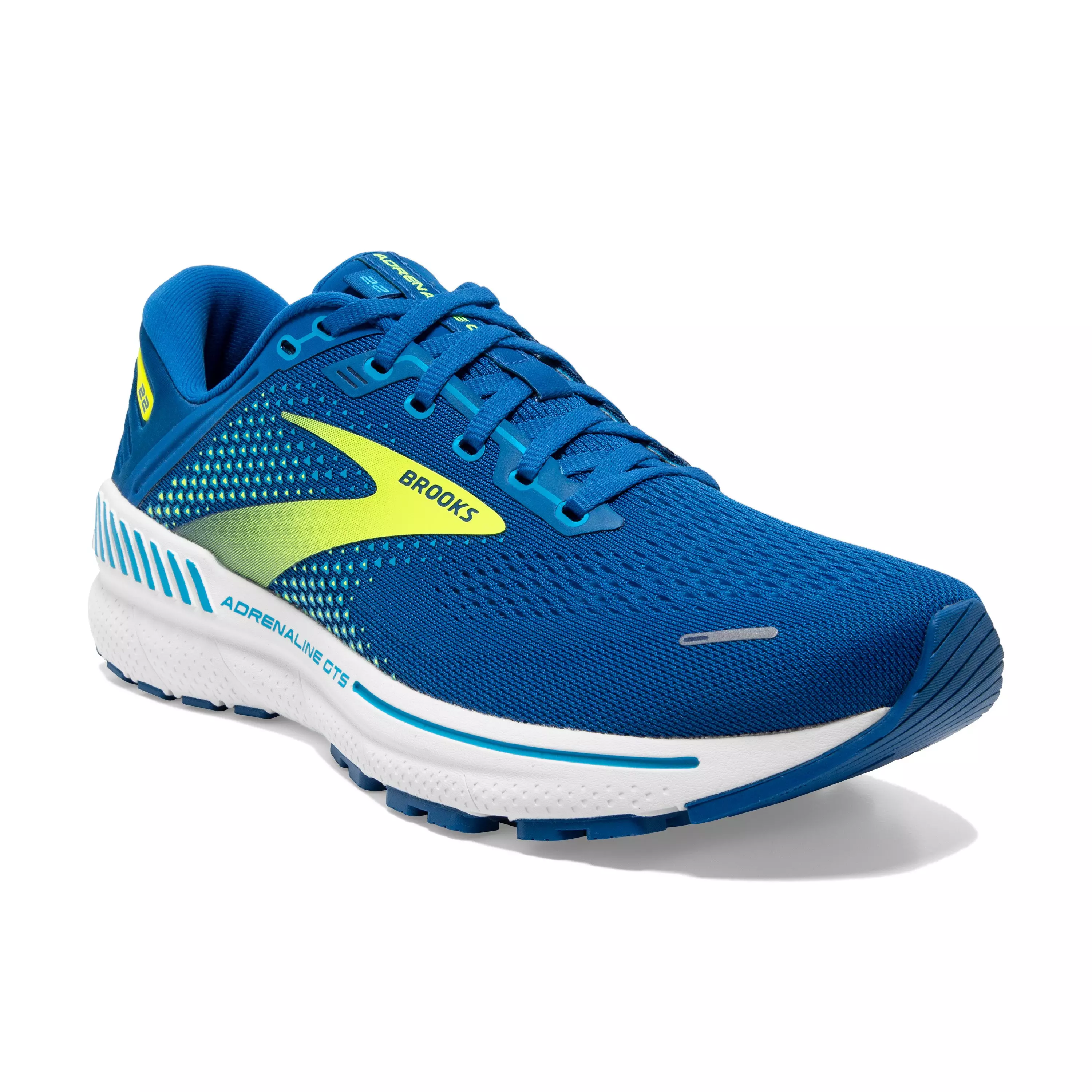 Brooks Adrenaline GTS 22 "Blue/Yellow" Men's Running Shoe - BLUE/YELLOW