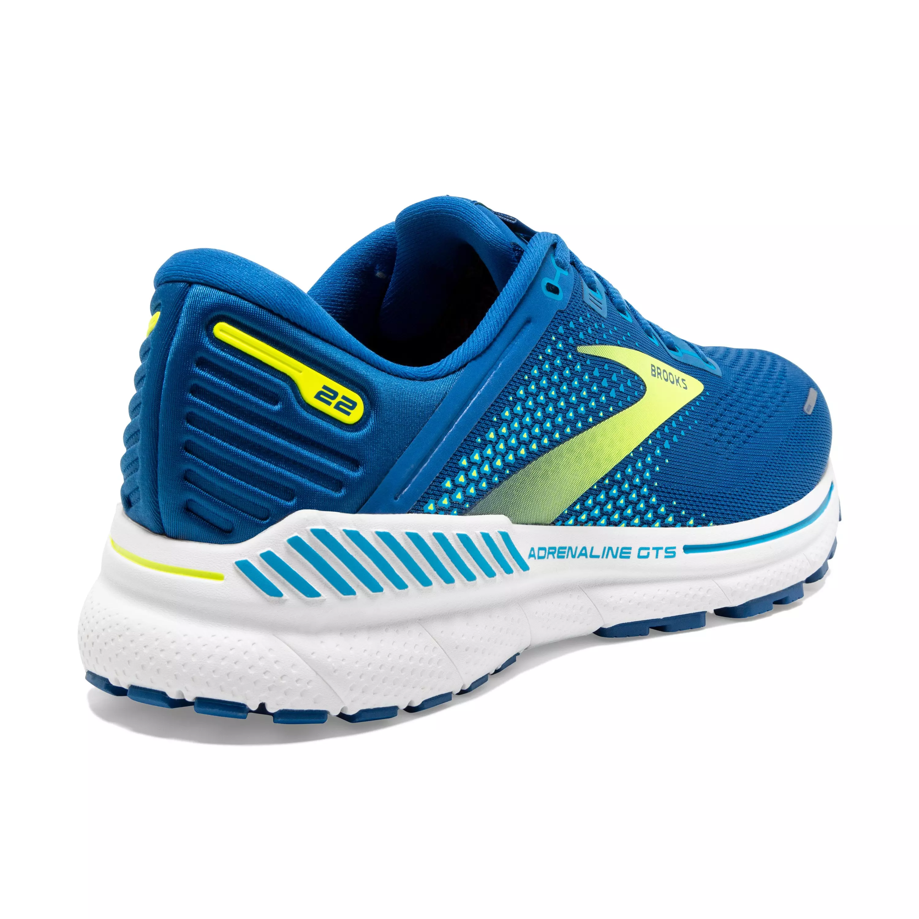 Brooks Adrenaline GTS 22 "Blue/Yellow" Men's Running Shoe - BLUE/YELLOW