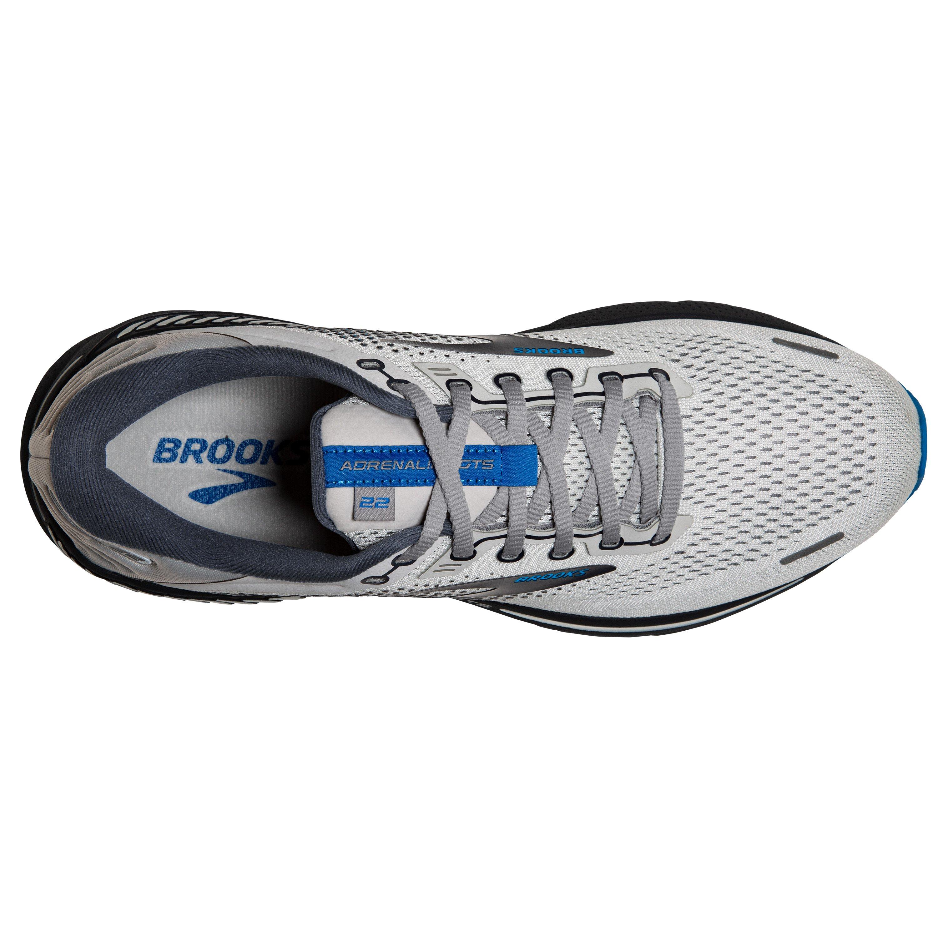 Brooks Adrenaline GTS 22 "Oyster/India Ink/Blue" Men's Wide Running Shoe - OYSTER/INK/BLUE Thumbnail View 5