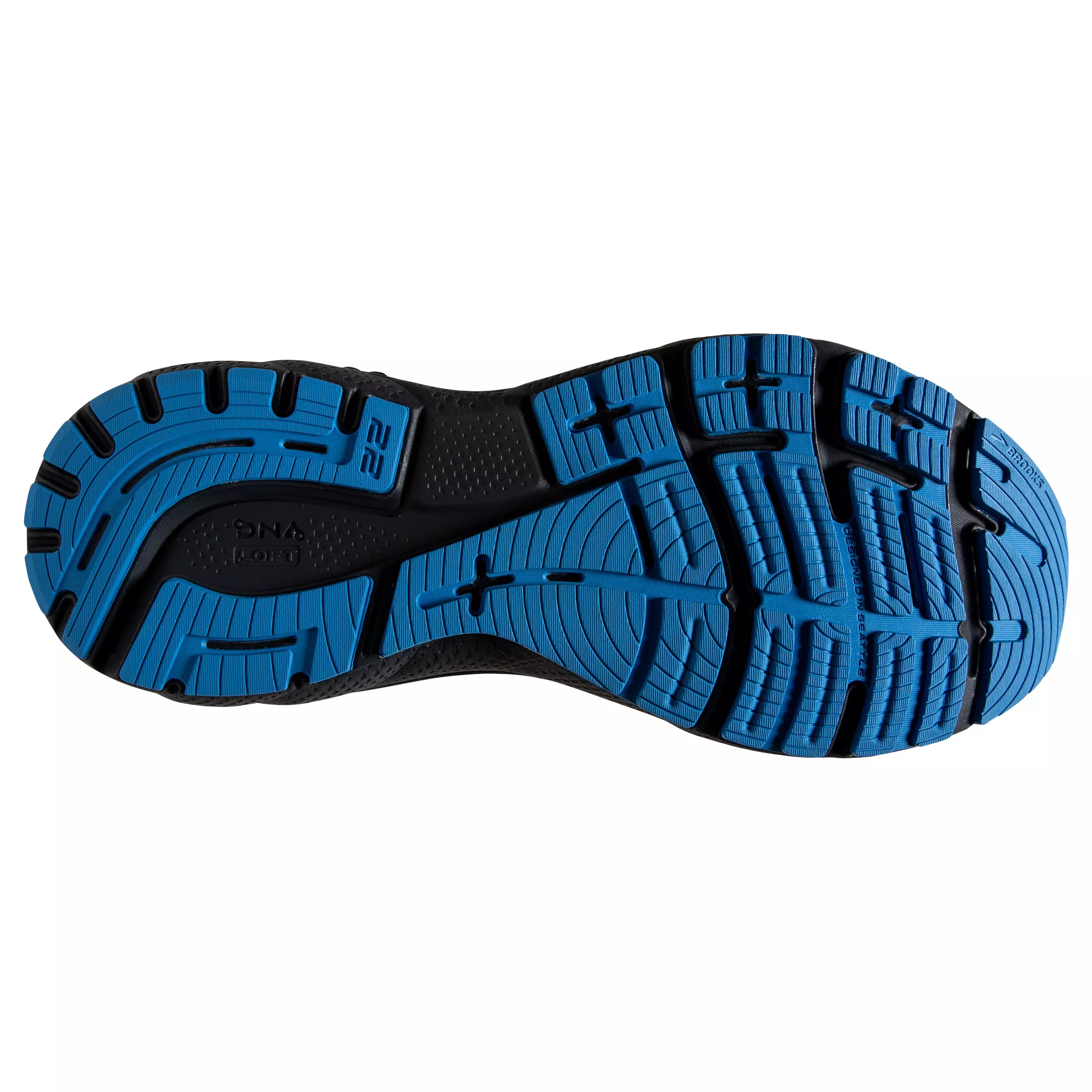 Brooks Adrenaline GTS 22 "Oyster/India Ink/Blue" Men's Wide Running Shoe - OYSTER/INK/BLUE