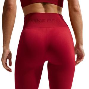 Nike Women's Pro Seamless High-Waisted 7/8 Leggings - Red - RED