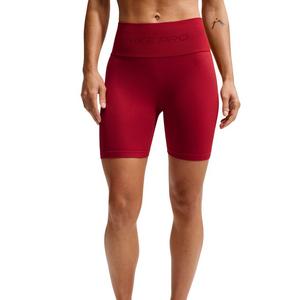 Nike Women's Pro Seamless Dri-FIT High-Waisted 5" Biker Shorts - Red - RED