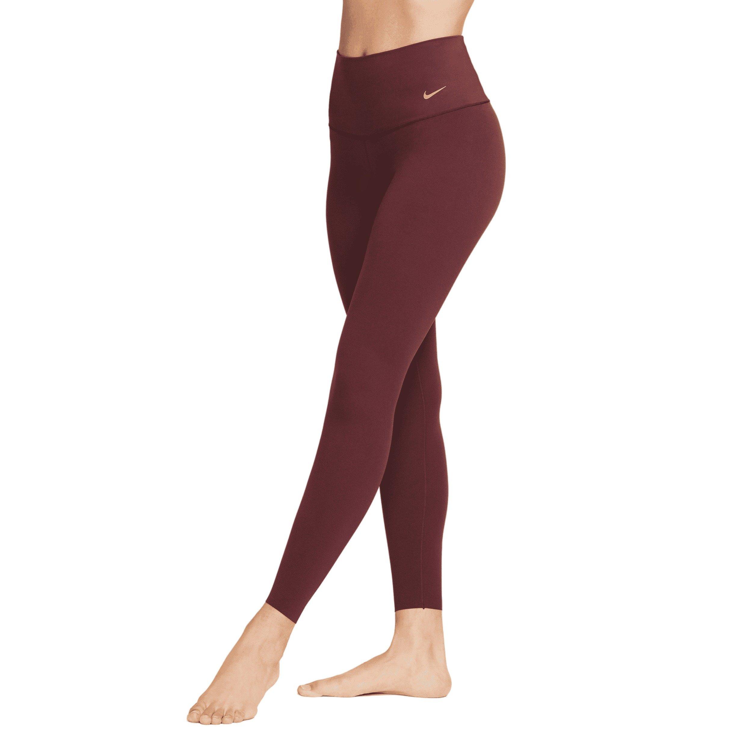 Nike Women's Zenvy High-Waisted 7/8 Leggings - Burgundy - BURGUNDY Thumbnail View 1