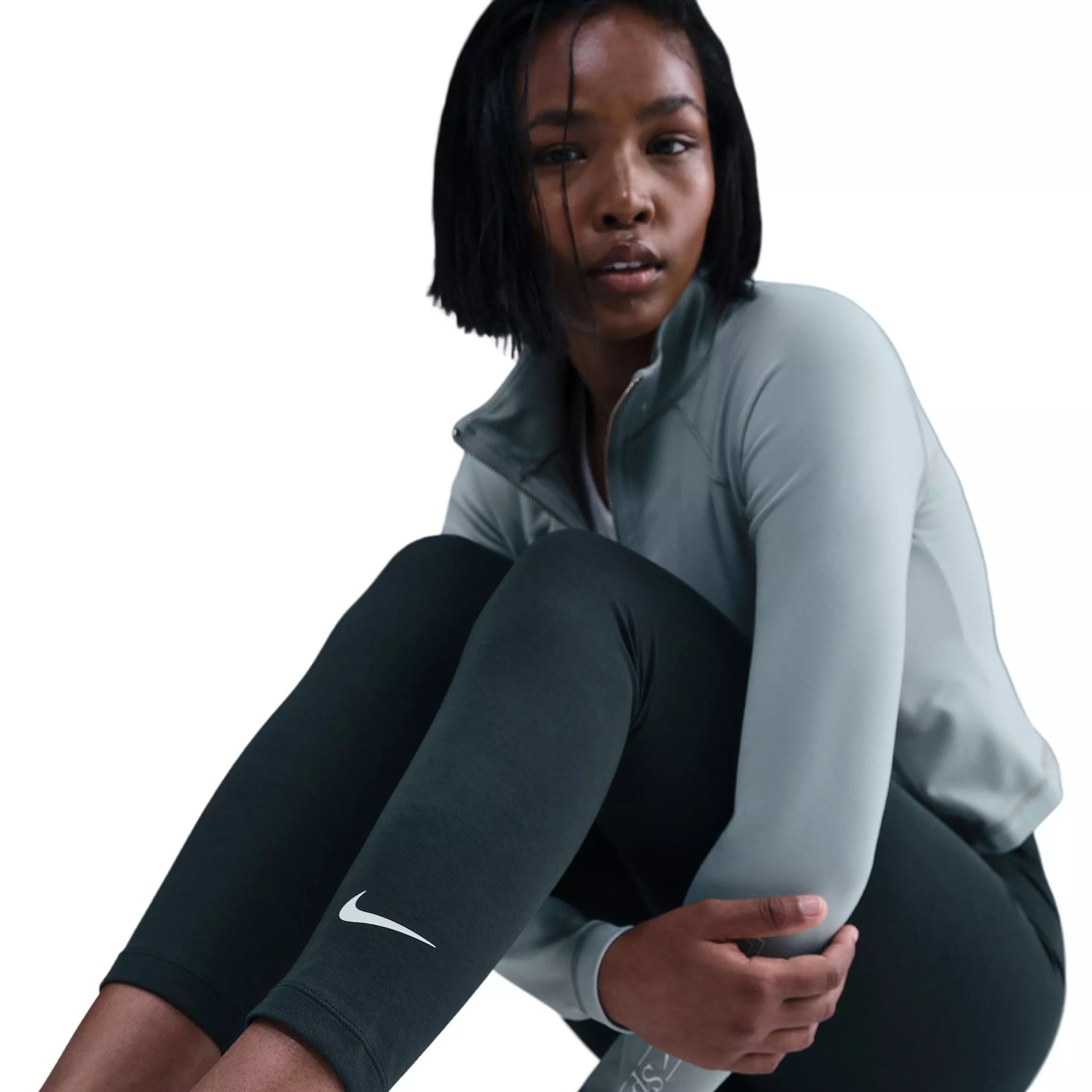 Nike Women's Sportswear Classic High-Waisted 7/8 Leggings - Green - GREEN