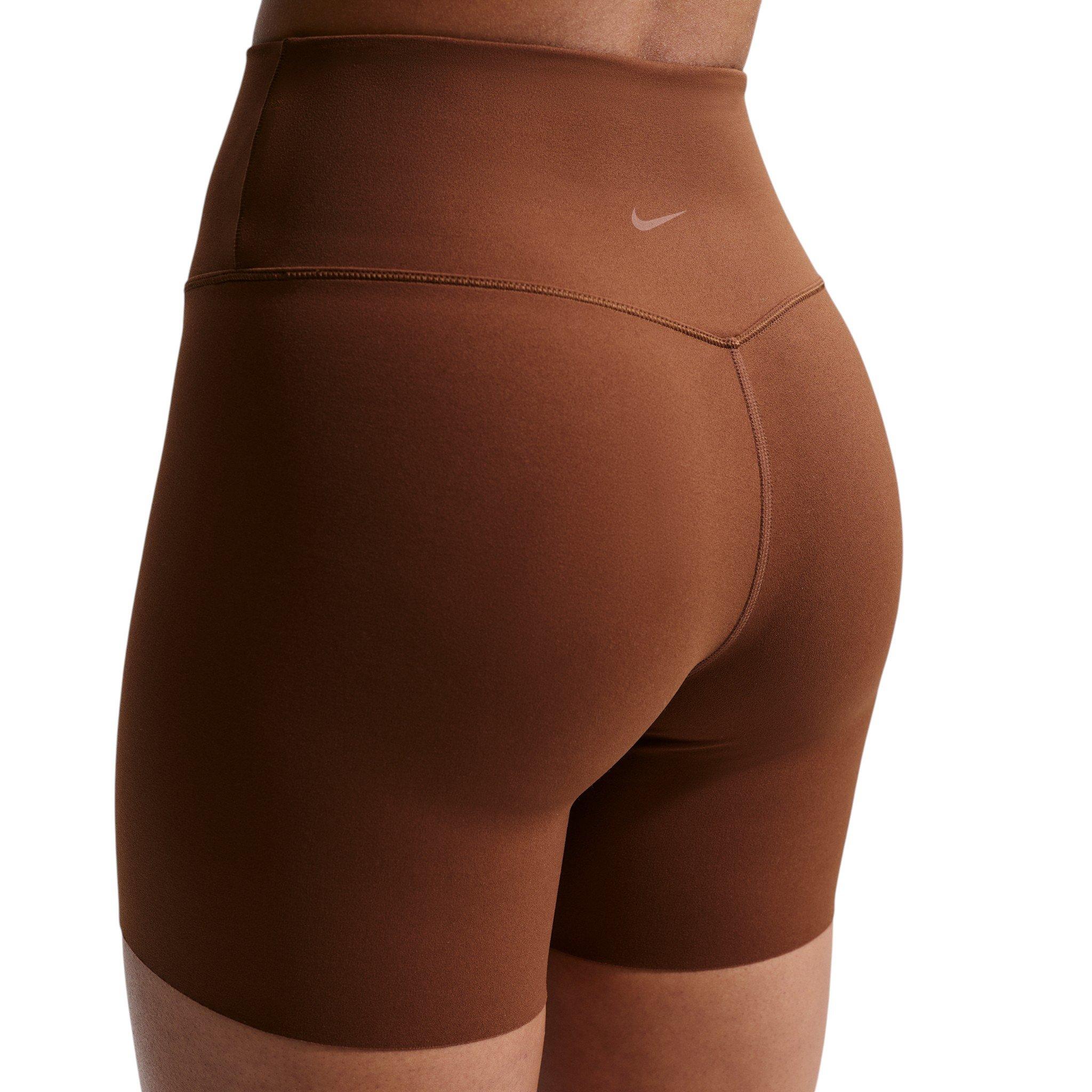 Nike Women's Zenvy High-Waisted 5" Biker Shorts - Brown - BROWN