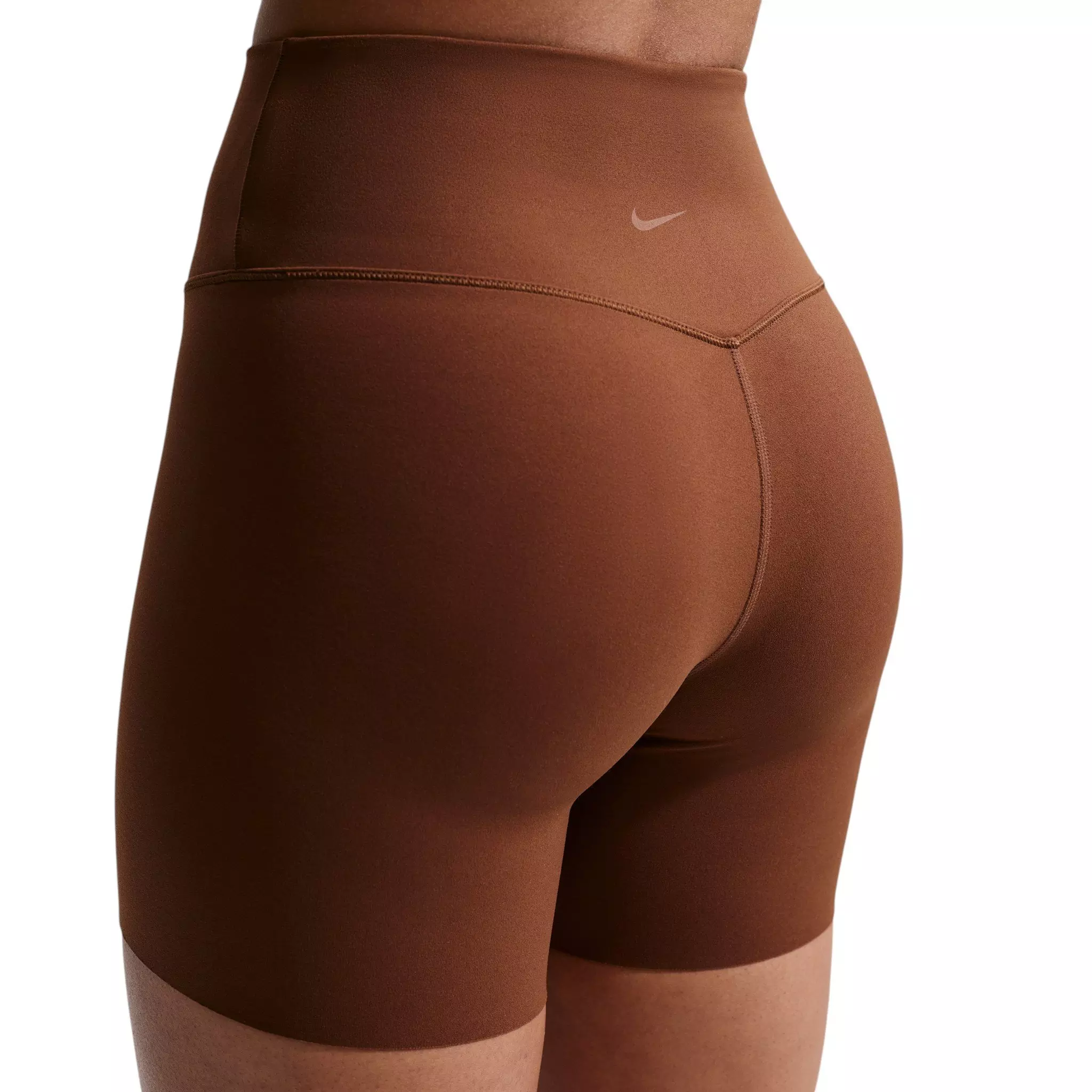 Nike Women's Zenvy High-Waisted 5" Biker Shorts - Brown - BROWN