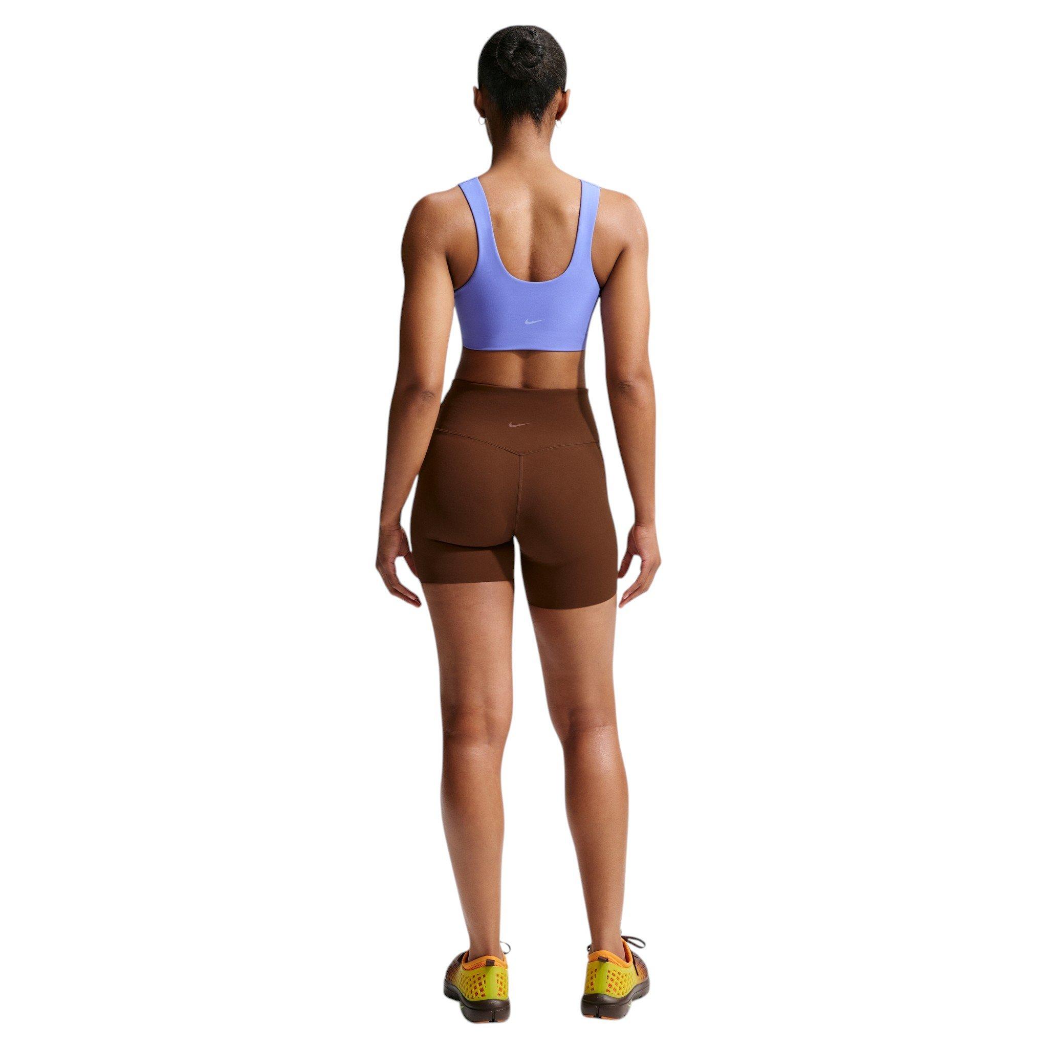 Nike Women's Zenvy High-Waisted 5" Biker Shorts - Brown - BROWN