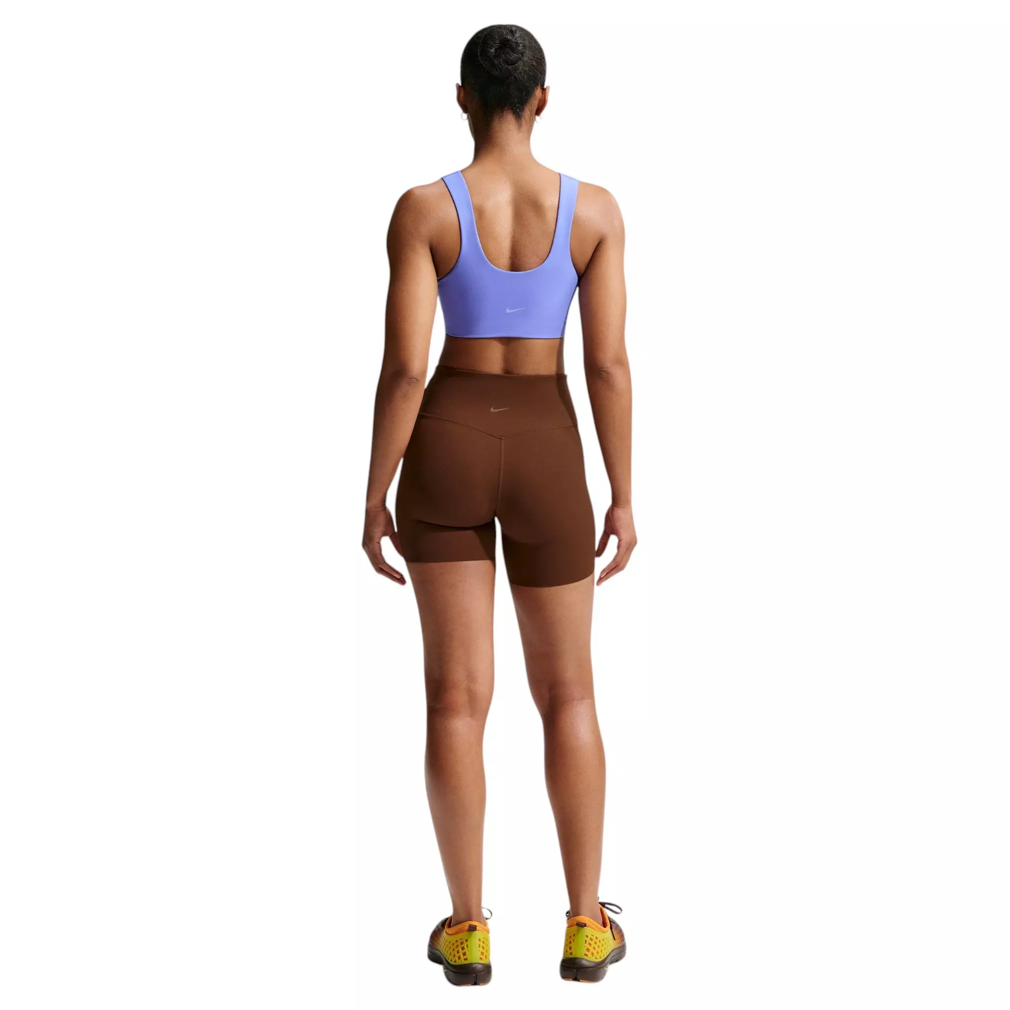 Nike Women's Zenvy High-Waisted 5" Biker Shorts - Brown - BROWN