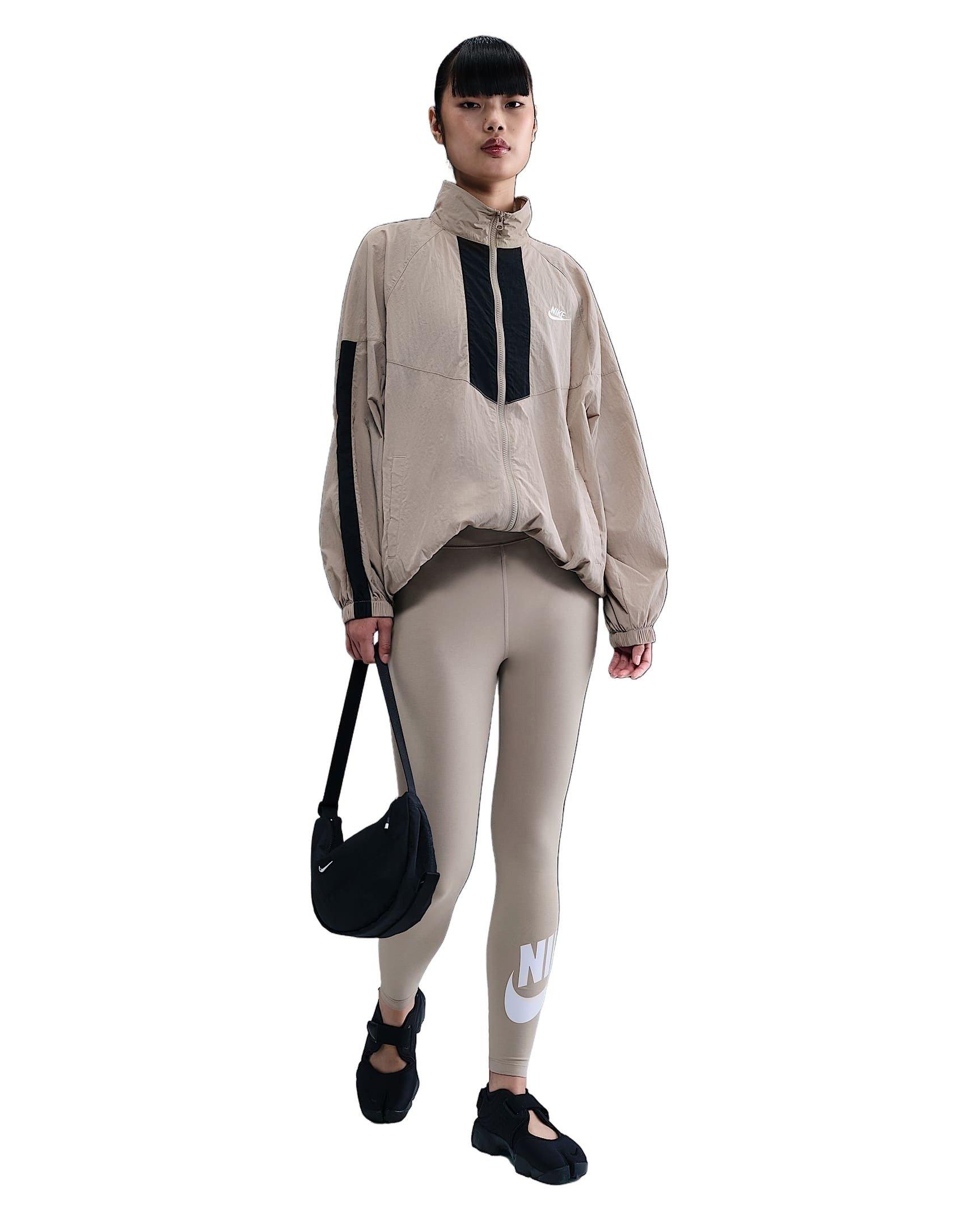 Nike Women's Sportswear Classics High-Waisted Graphic Leggings - Beige - BEIGE Thumbnail View 1