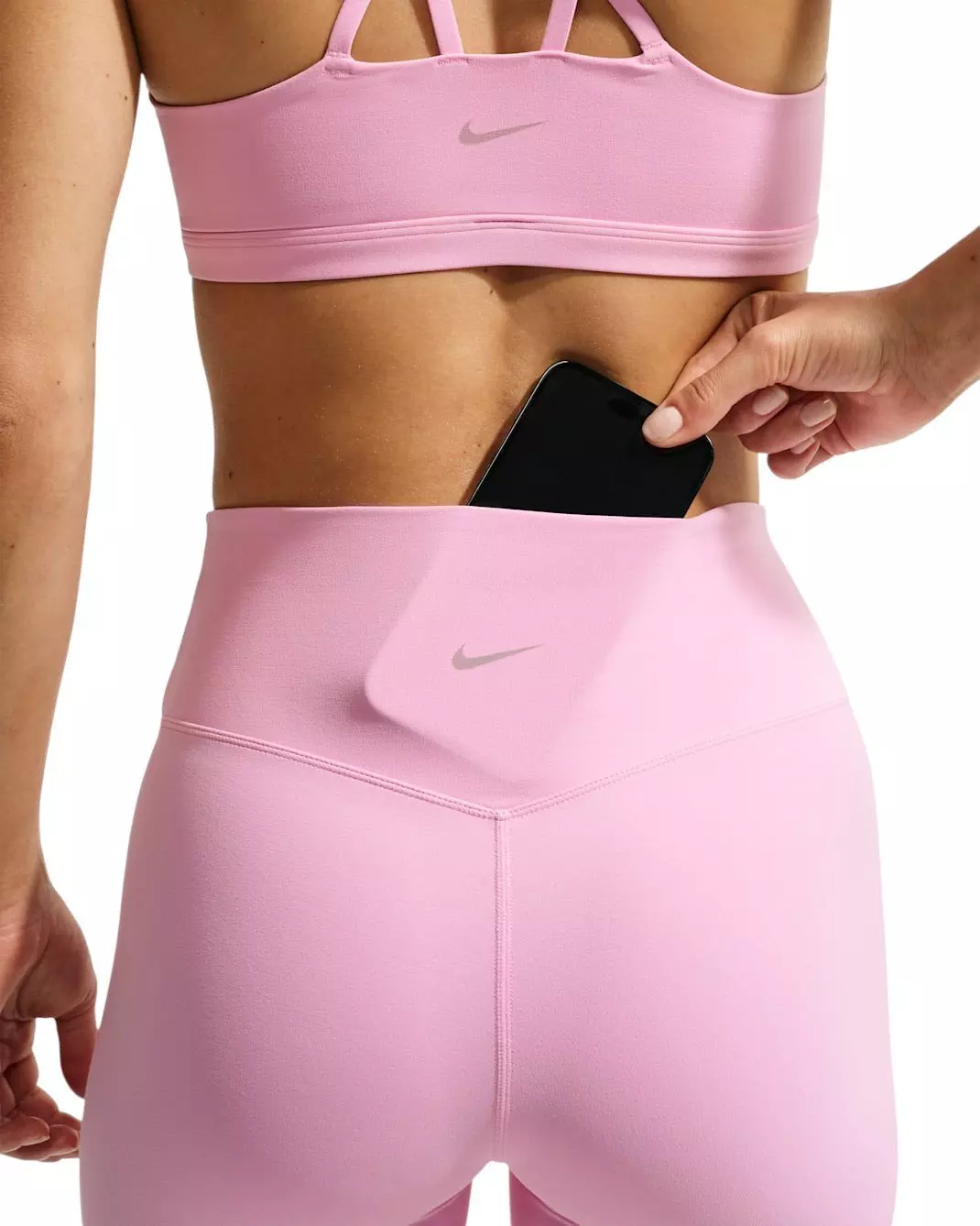 Nike Women's Zenvy High-Waisted 5" Biker Shorts - Pink - PINK