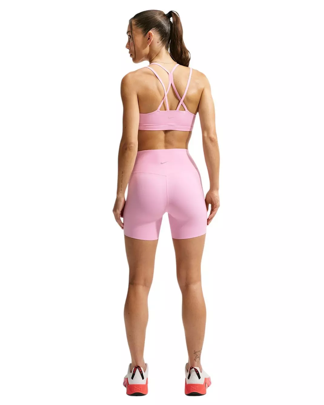 Nike Women's Zenvy High-Waisted 5" Biker Shorts - Pink - PINK