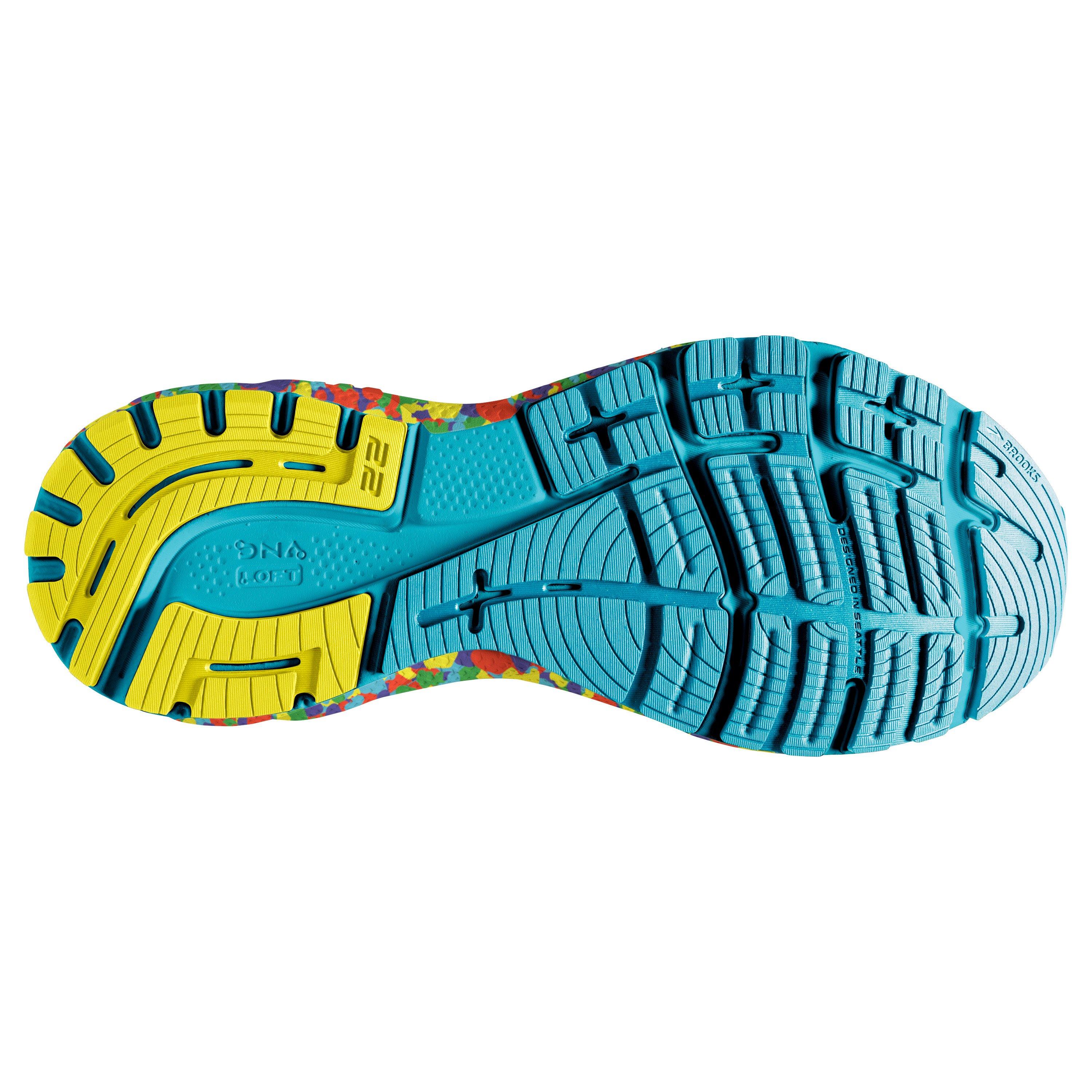 Brooks Adrenaline GTS 22 "White/Red/Multi Color" Men's Running Shoe - WHITE/RED/MULTICOLOR Thumbnail View 6