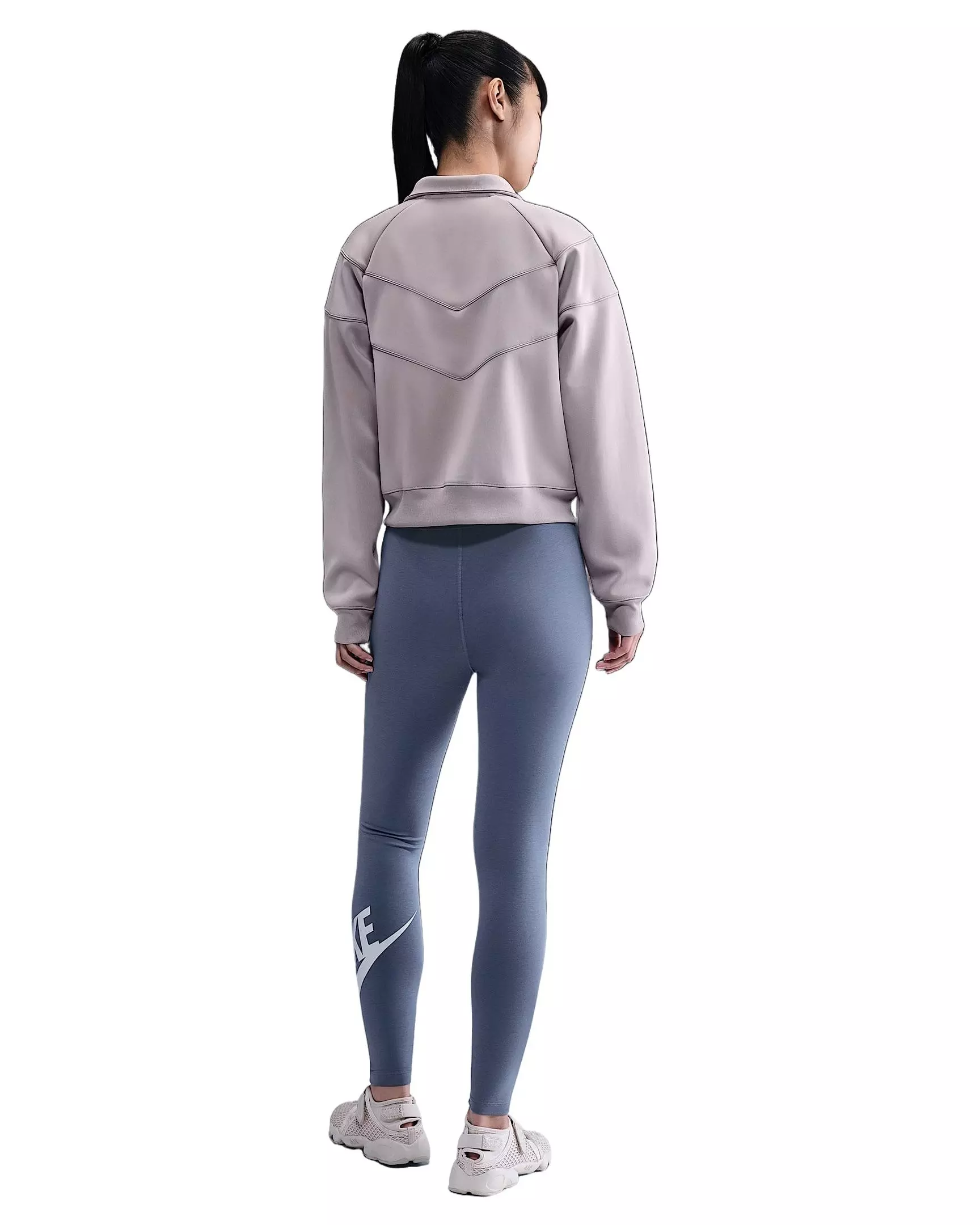 Nike Women's Sportswear Classics High-Waisted Graphic Leggings - Blue - BLUE