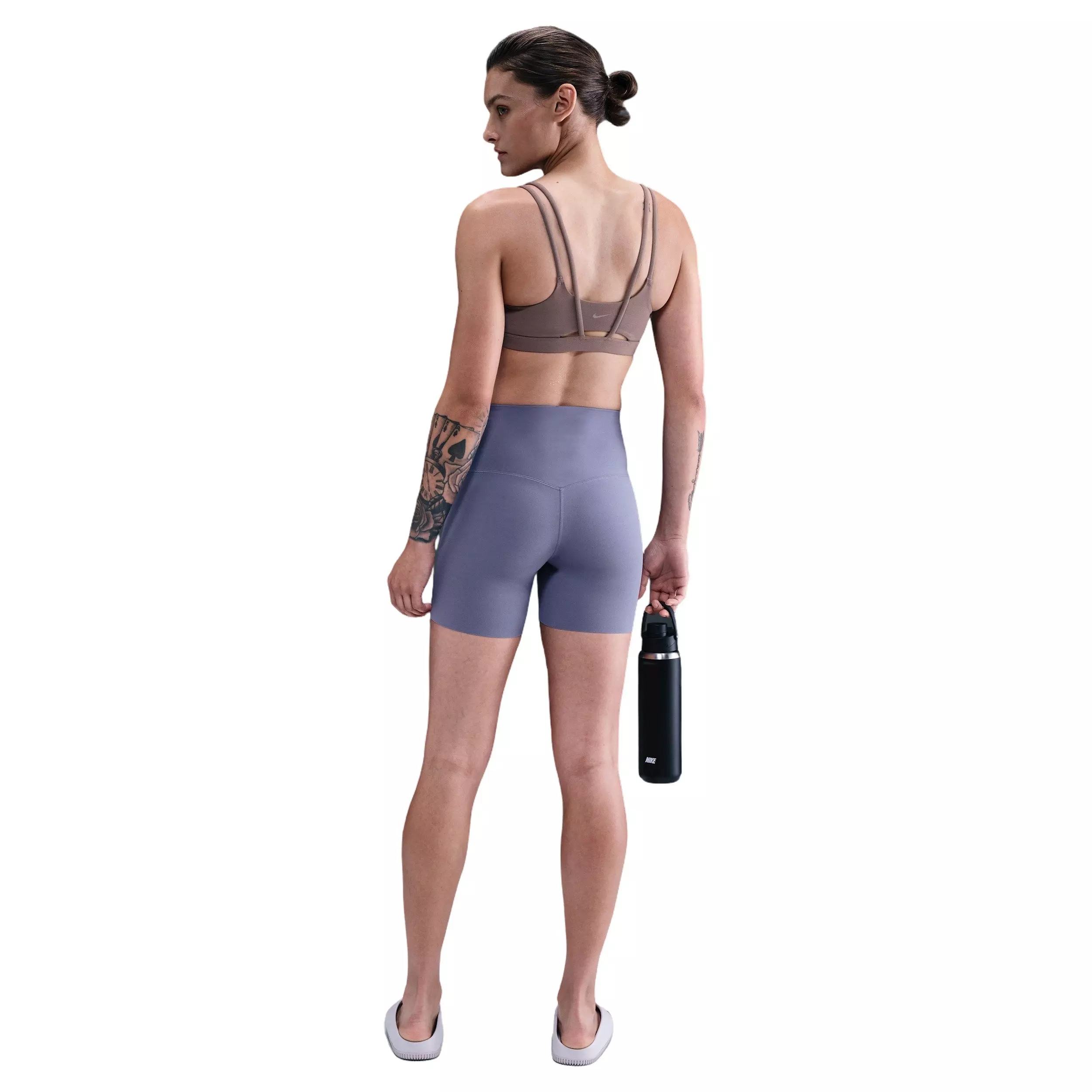 Nike Women's Zenvy High-Waisted 5" Biker Shorts - Blue - BLUE