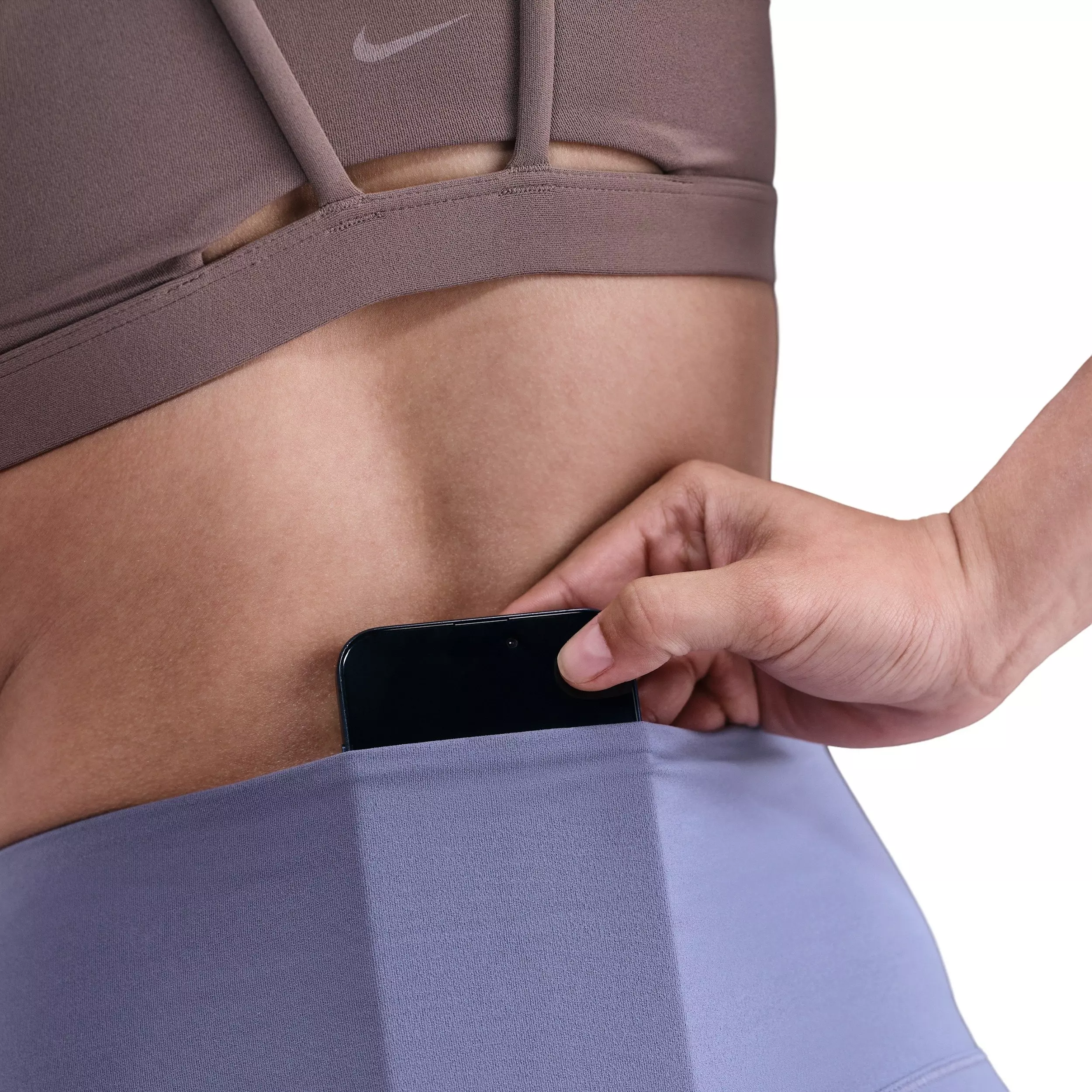 Nike Women's Zenvy High-Waisted 5" Biker Shorts - Blue - BLUE