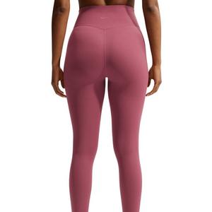 Nike Women's Zenvy High-Waisted 7/8 Leggings with No Front Seam - Pink Smoke - PINK SMOKE
