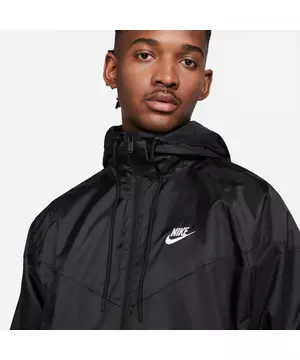 Kilómetros Casi muerto Mirar furtivamente Nike Men's Sportswear Windrunner Black Hooded Jacket - Black