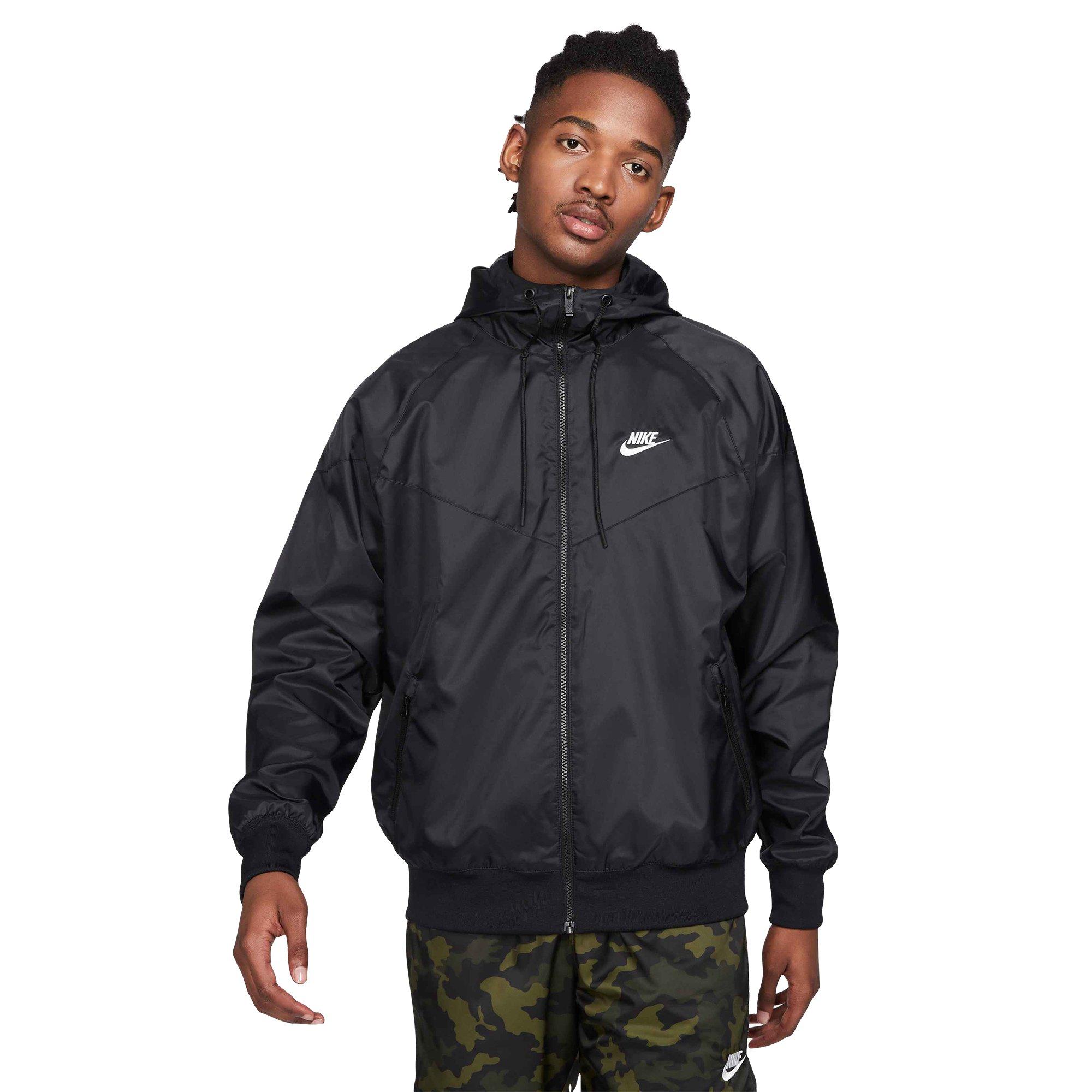 heilige Aanvulling rijk Nike Men's Sportswear Windrunner Black Hooded Jacket - Black