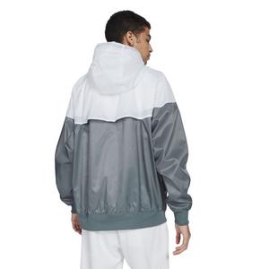 Nike Men's Sportswear Windrunner Hooded Jacket - Grey/White