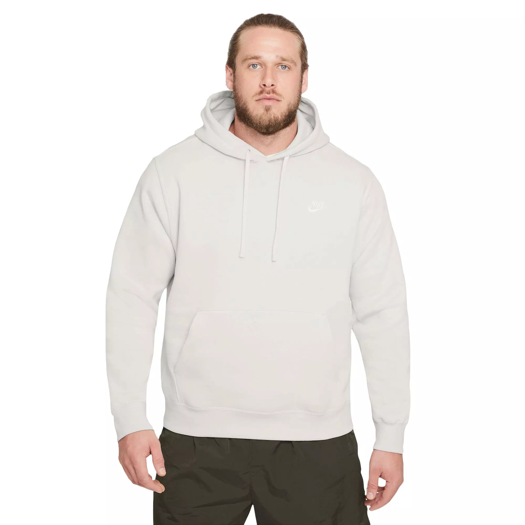 Nike Men's Sportswear Club Fleece Pullover Hoodie-Cream - CREAM