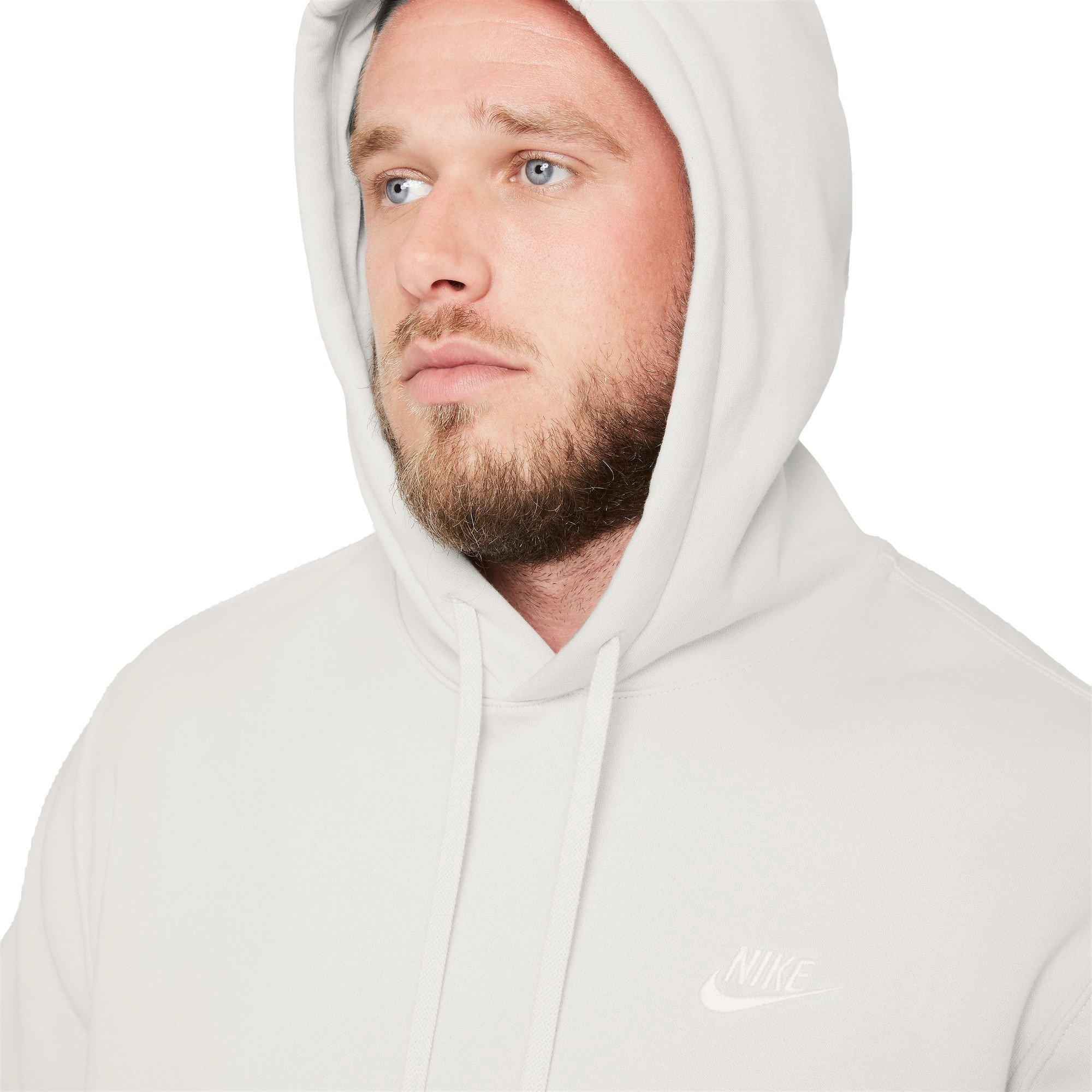Nike Men's Sportswear Club Fleece Pullover Hoodie-Cream - CREAM Thumbnail View 3