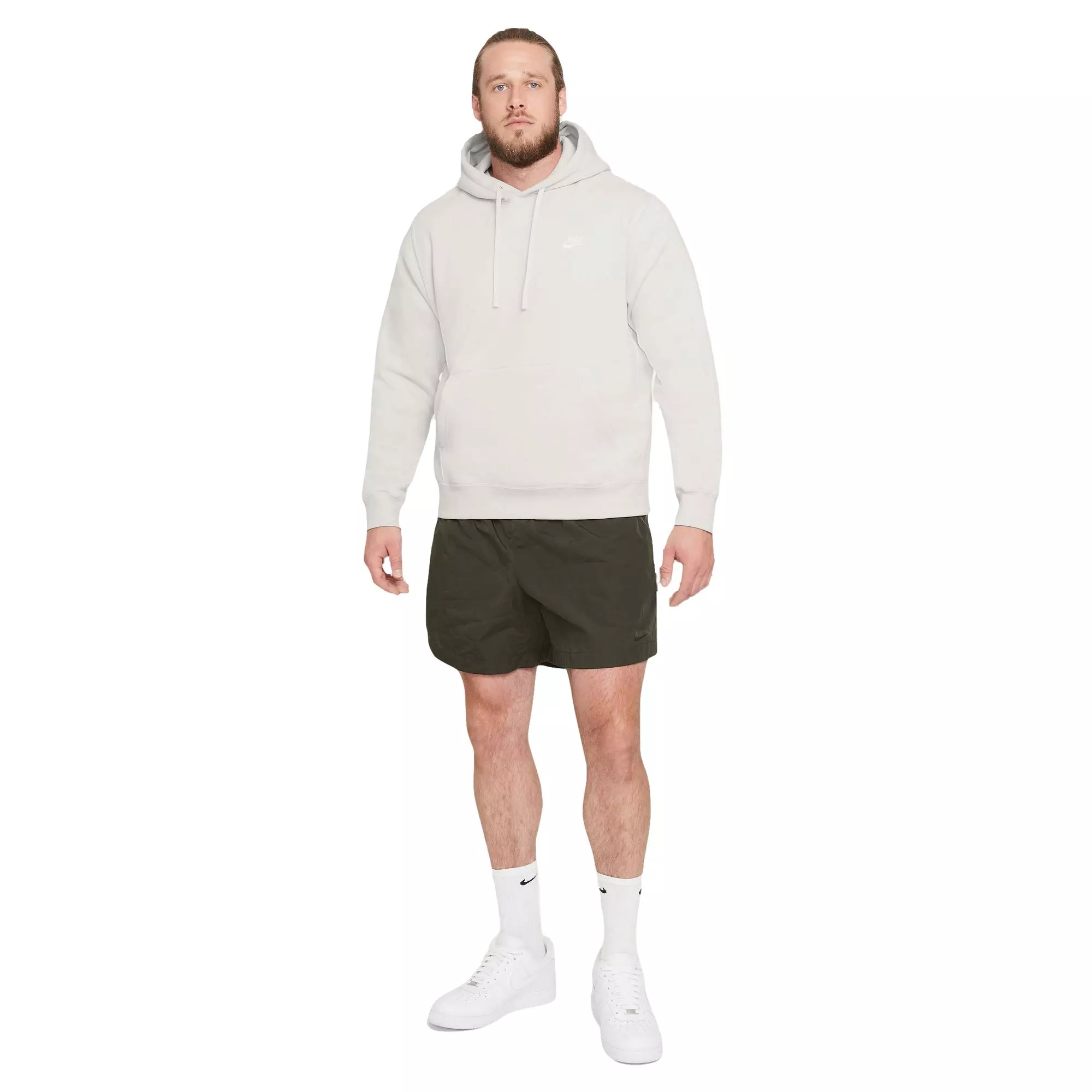 Nike Men's Sportswear Club Fleece Pullover Hoodie-Cream - CREAM