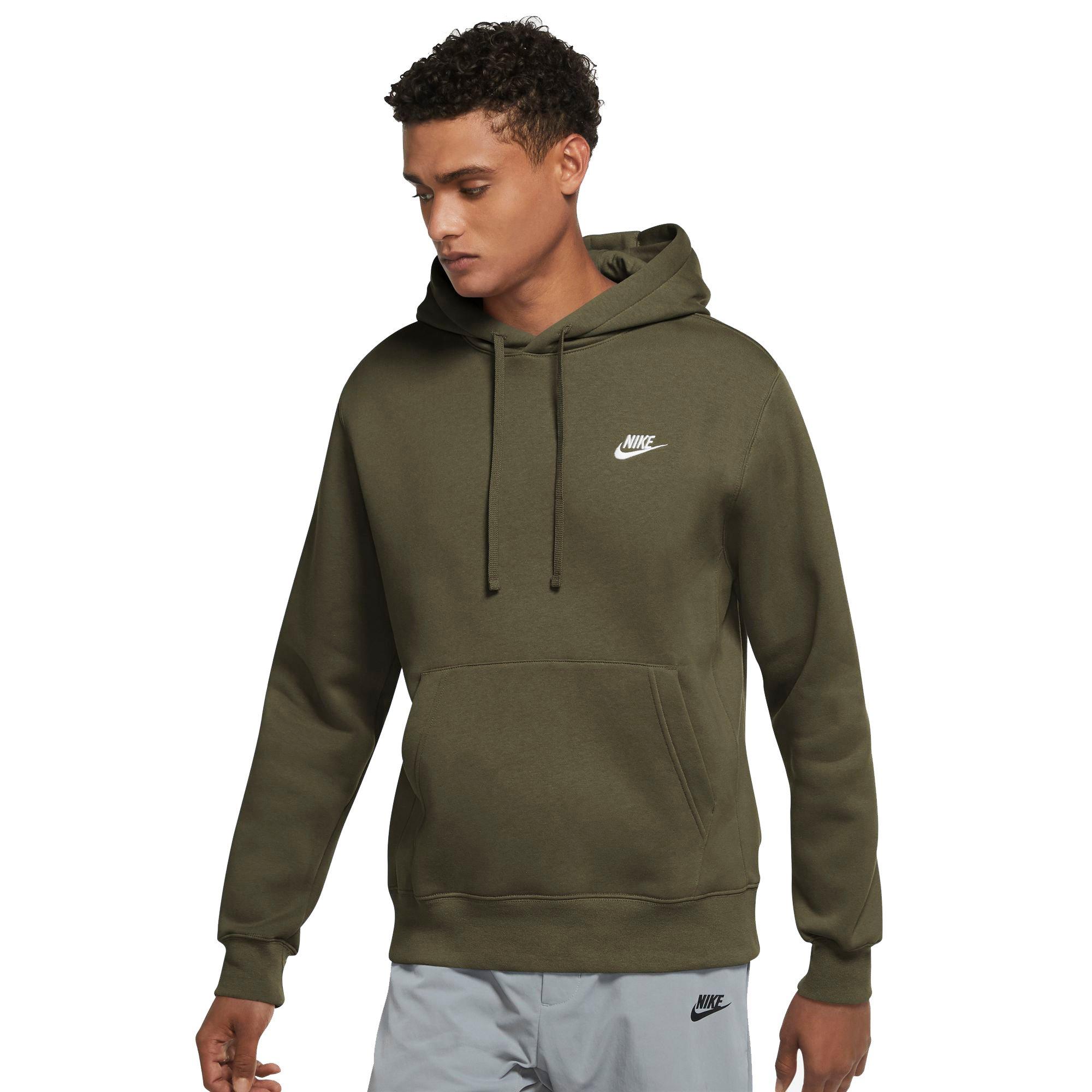 Rogue Nike Men's Club Fleece Hoody - Medium Olive