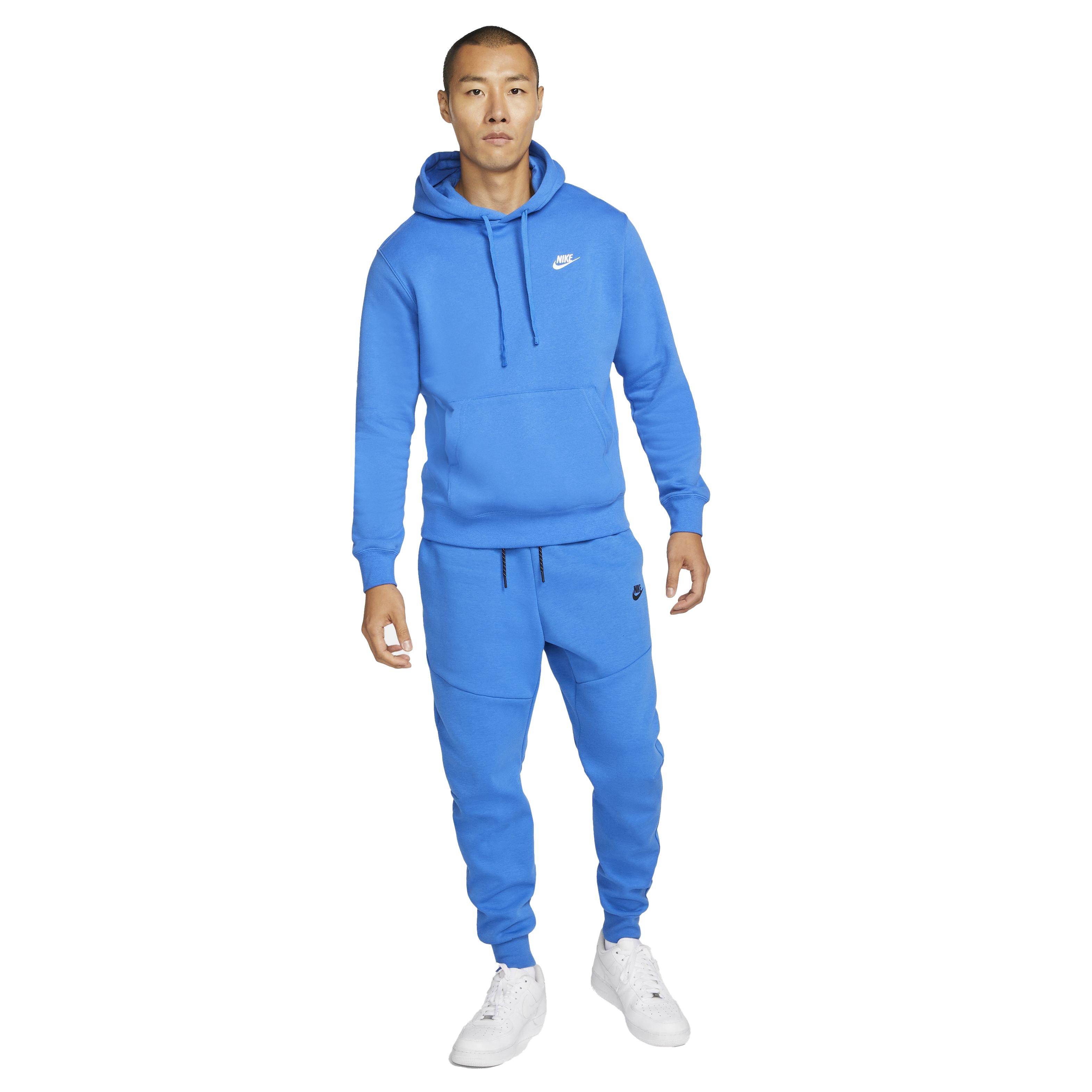 Nike Men's Sportswear Club Fleece Pullover Hoodie in Blue - ShopStyle