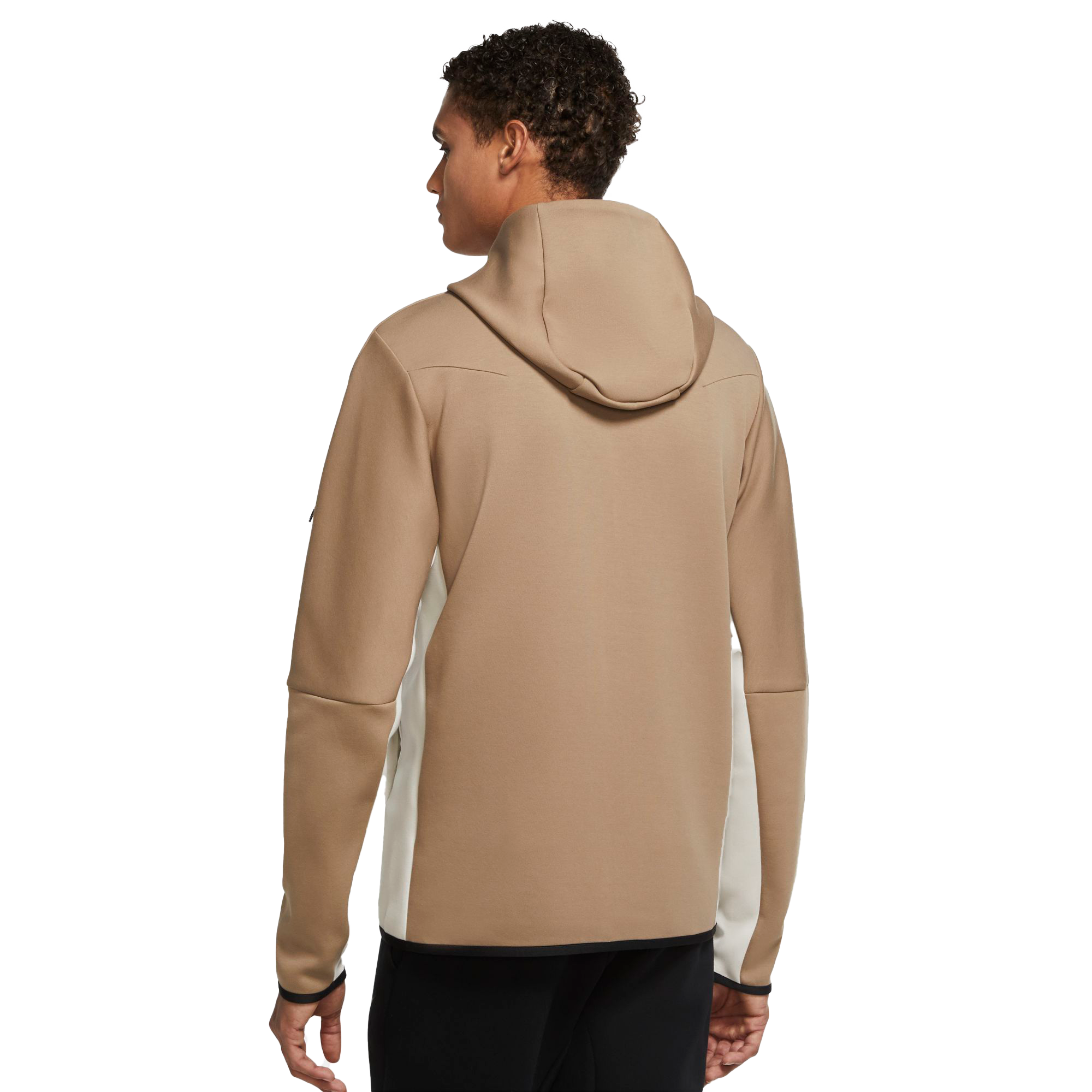 Nike Men's Sportswear Tech Fleece Tan Full-Zip Hoodie - Hibbett