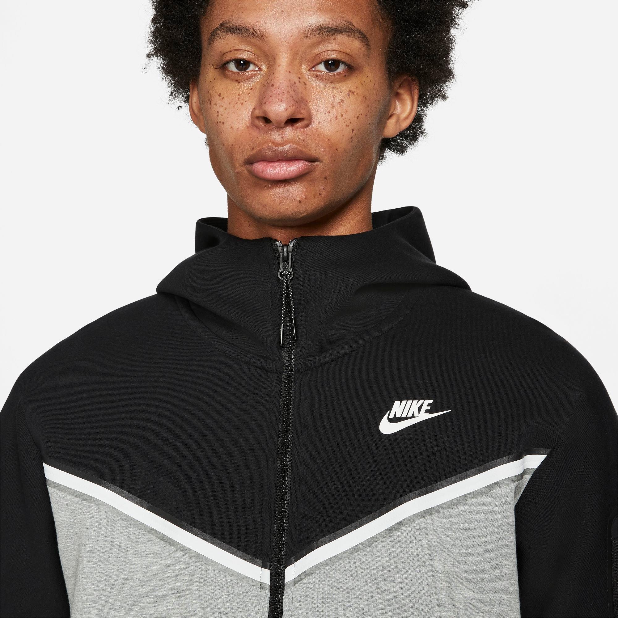 Men's Sportswear Tech "Black/Grey" Full-Zip Hoodie
