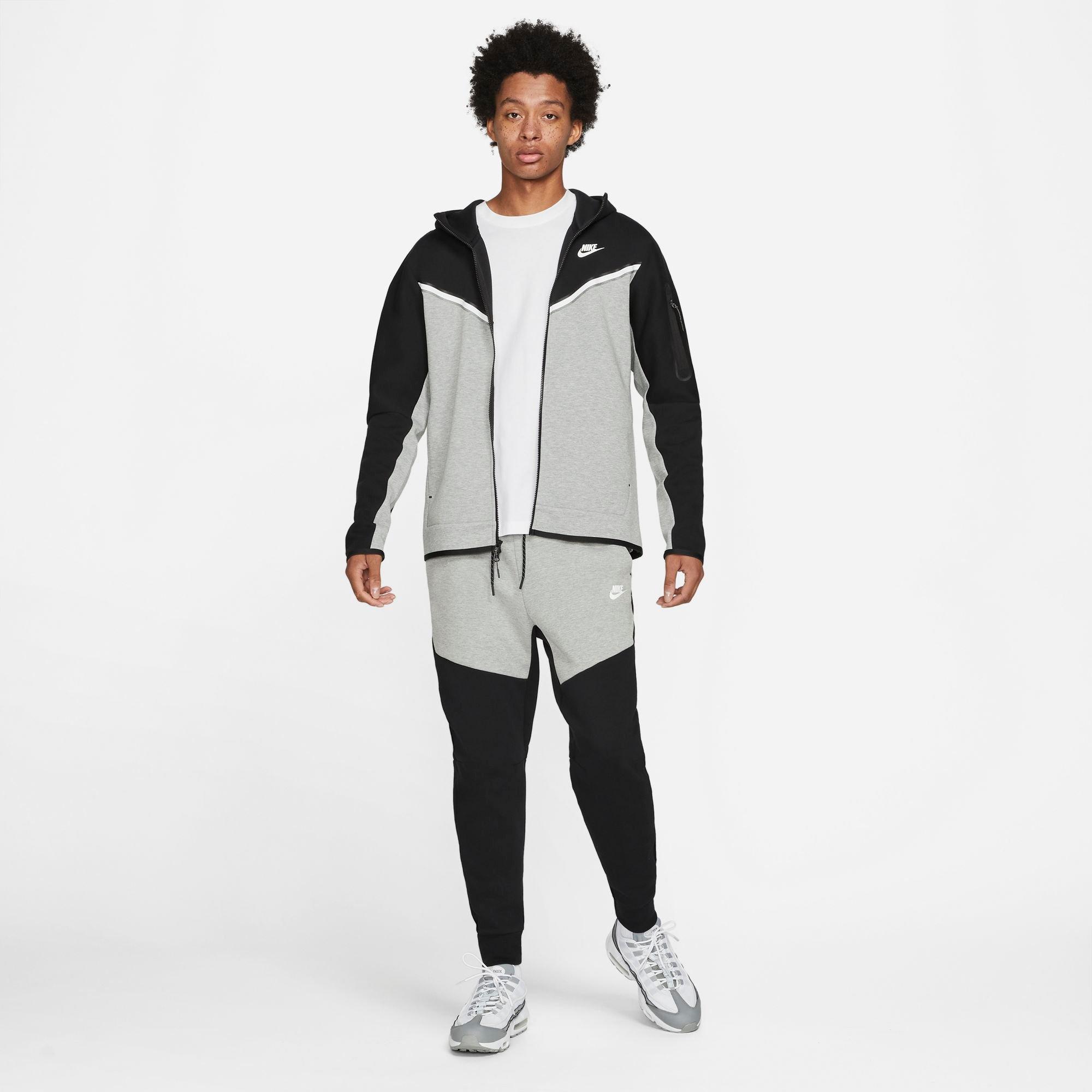 Tech fleece best sale grey black