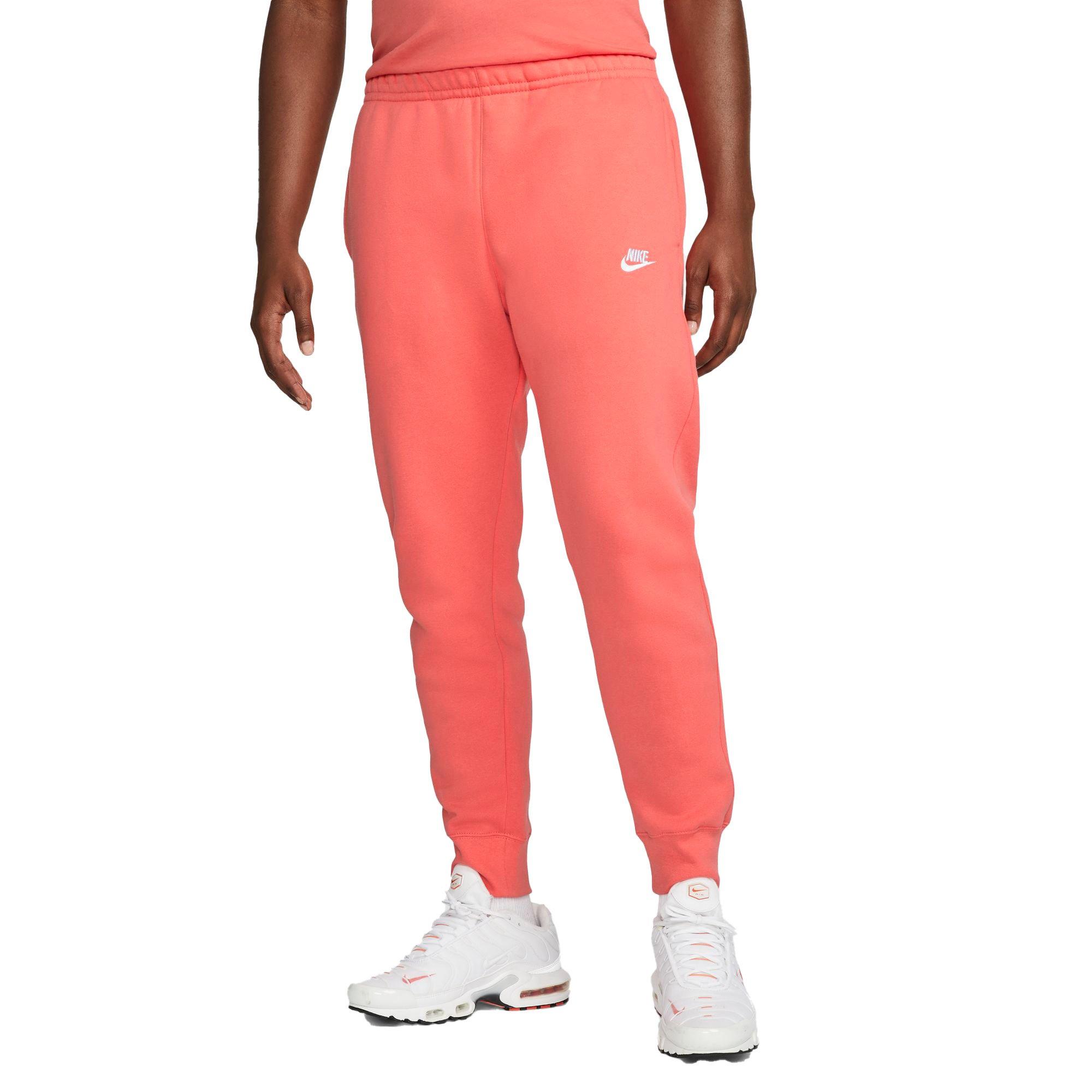 Nike Sportswear Essentials Tapered Coral Jogger Size M Sweatpants DD5636 864