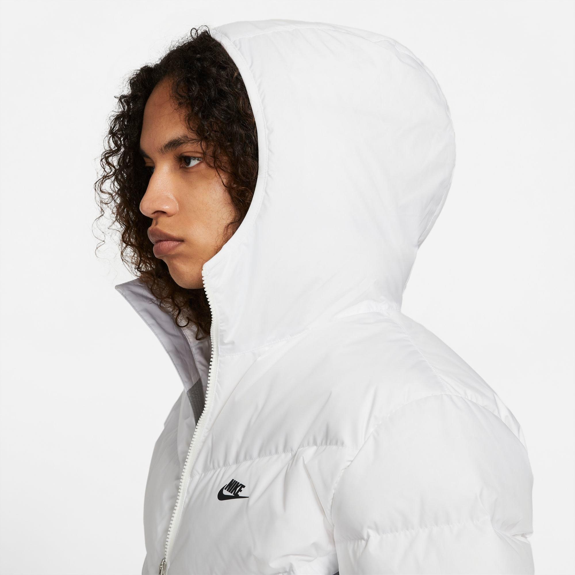 Nike Men\'s Sportswear Storm-FIT Windrunner Hooded Jacket - White/Grey