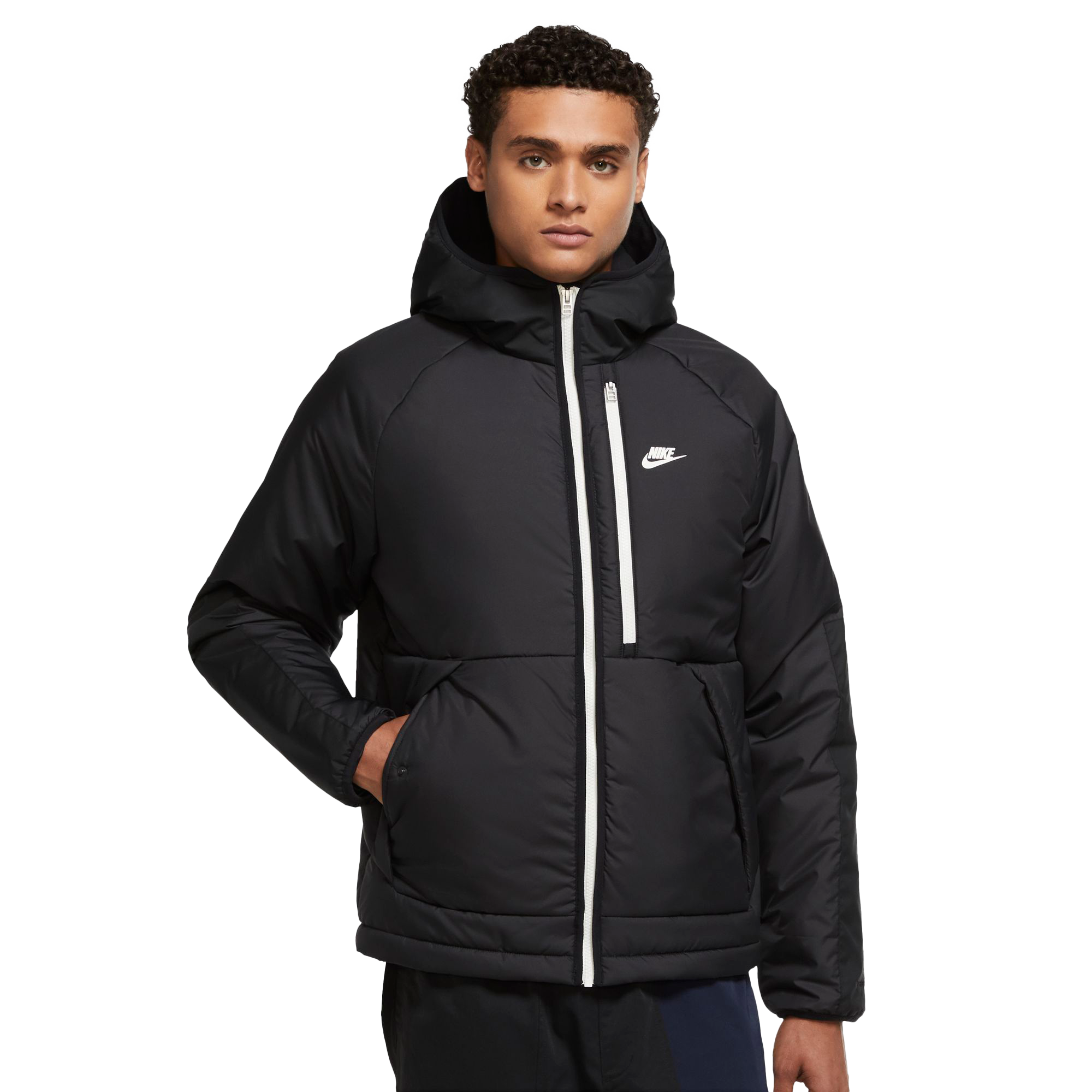 gezond verstand bedenken Samenwerking Nike Men's Sportswear Therma-FIT Legacy Series Hooded Jacket - Black