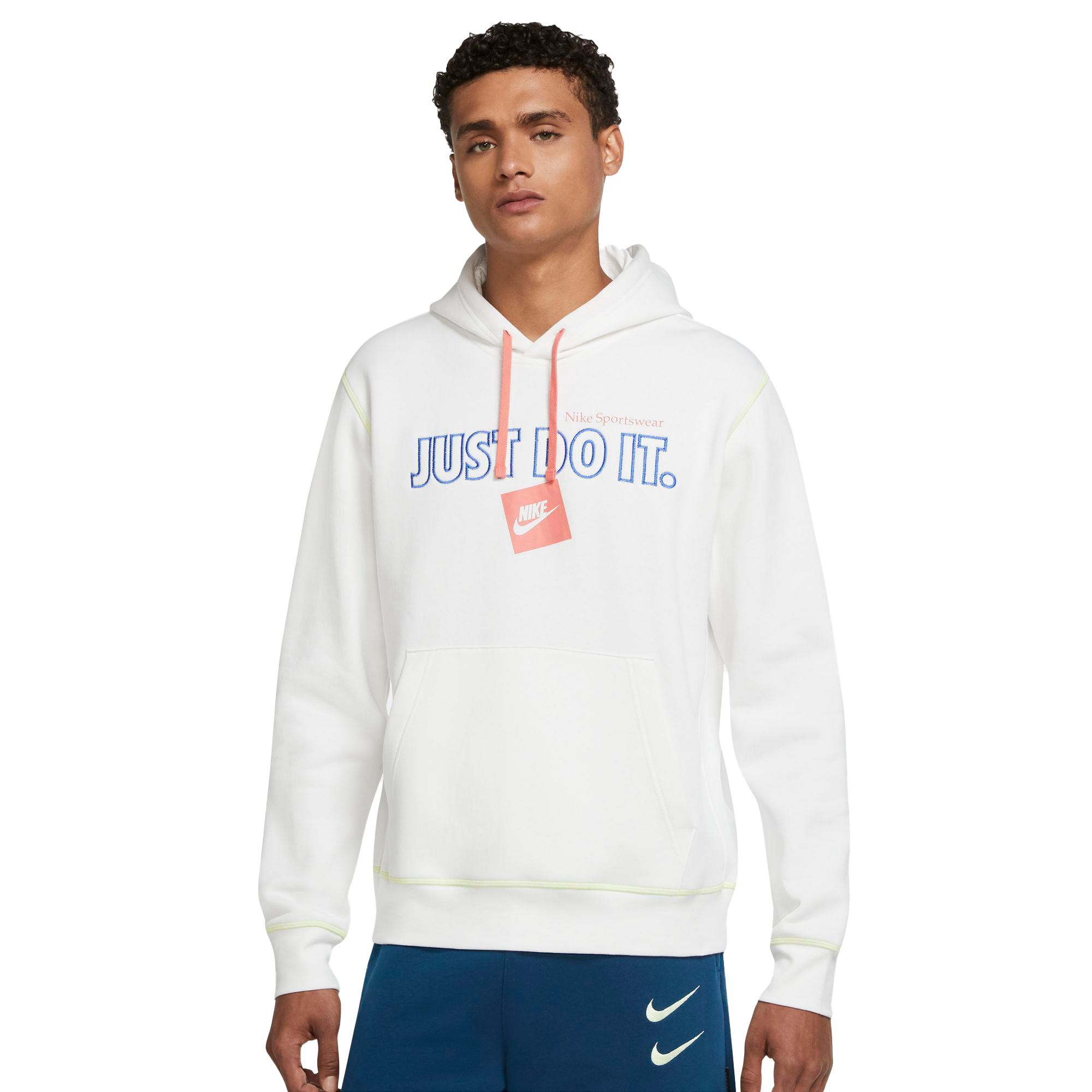 Aanhoudend twaalf Nieuw maanjaar Nike Men's Sportswear JDI Brushed Back "White" Pullover Hoodie