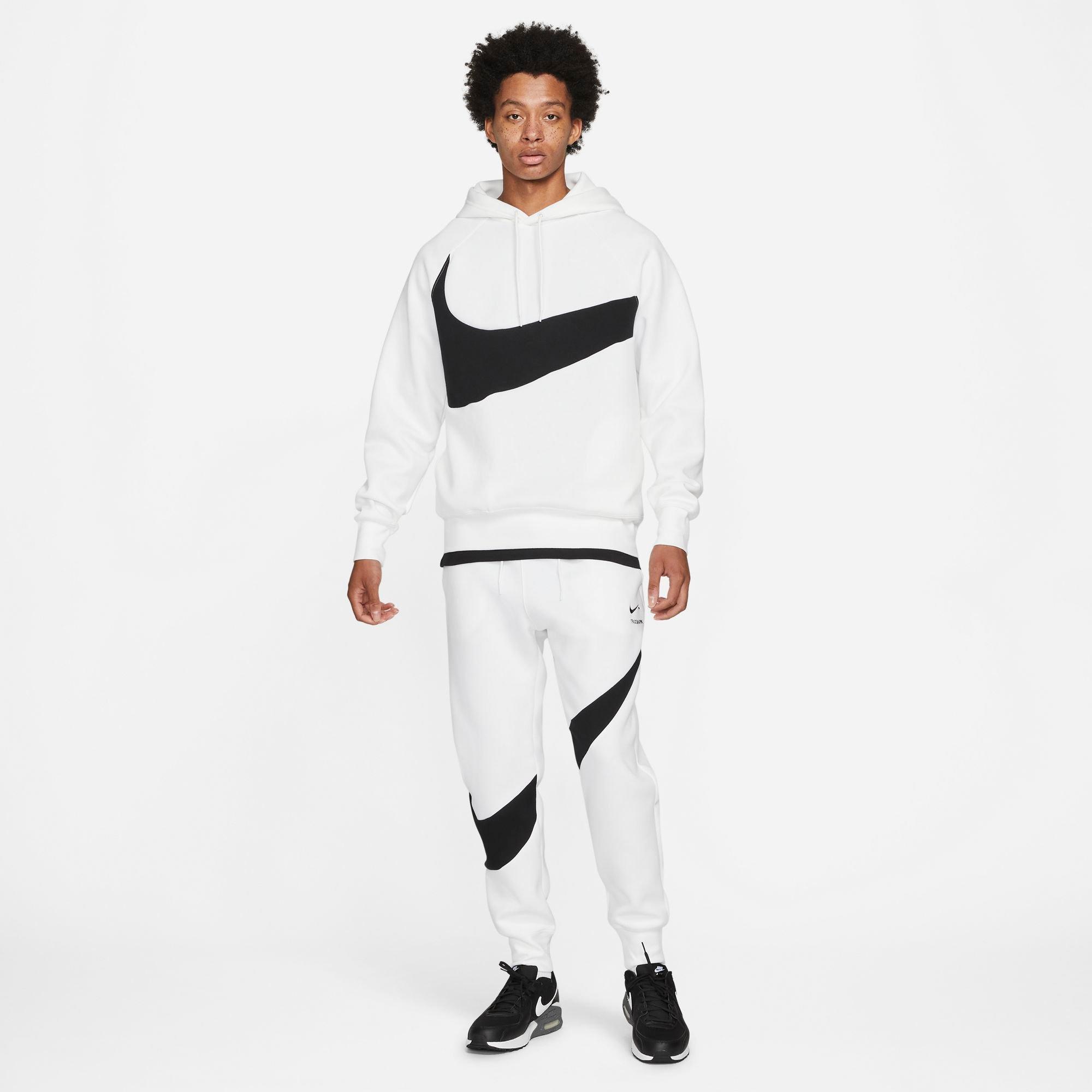 Nike Tracksuit Sportswear Tech Fleece Swoosh Black White 