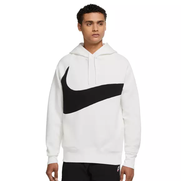 Nike Men's Sportswear Swoosh Tech Fleece Hoodie - White/Black