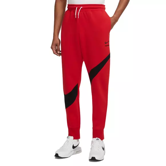 Falsificación Especialidad buscar Nike Men's Sportswear Swoosh Tech Fleece Pants - Red/Black