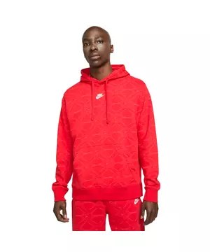 Nike Men's Club All Over Print "Red" Pullover