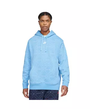 Nike Men's Sportswear Club All Over Print Light Blue Pullover