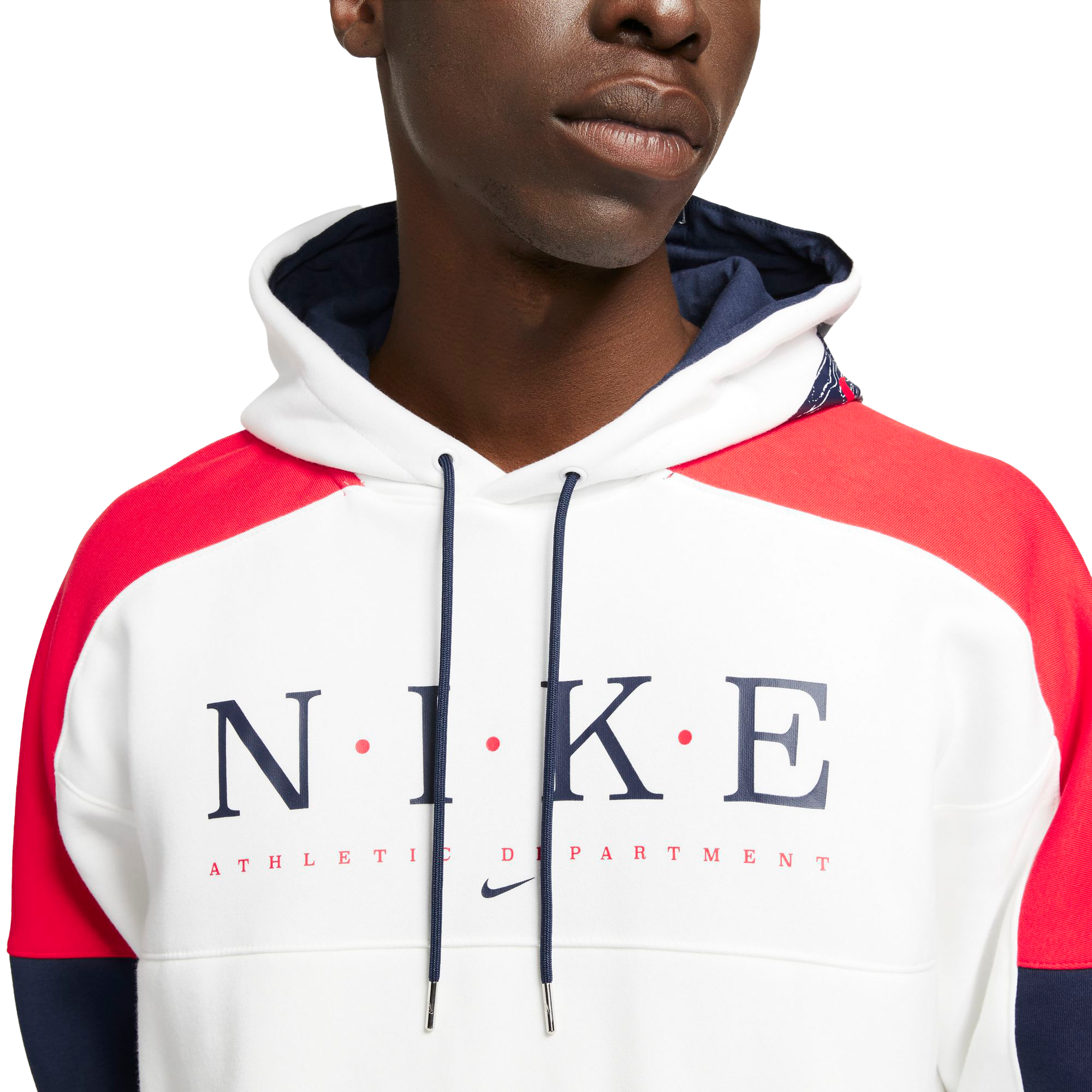 Red white and blue nike hoodie hot sale