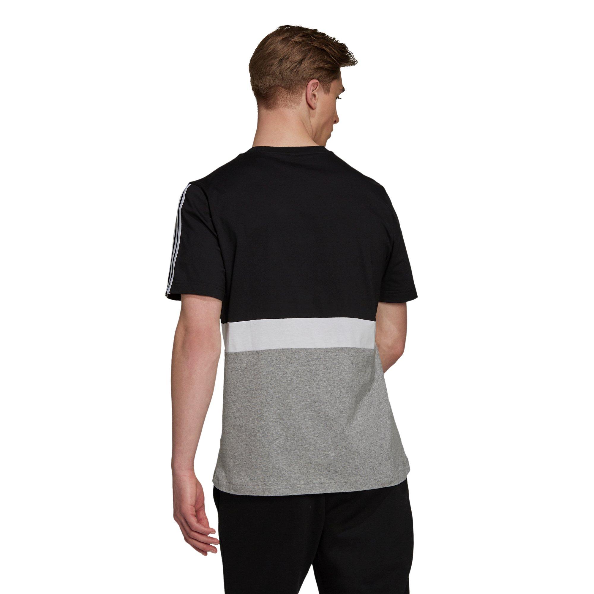 T-shirt Gris Homme Adidas Essential Color Block