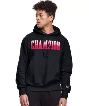 Champion Mens Reverse Weave Pullover Block Logo