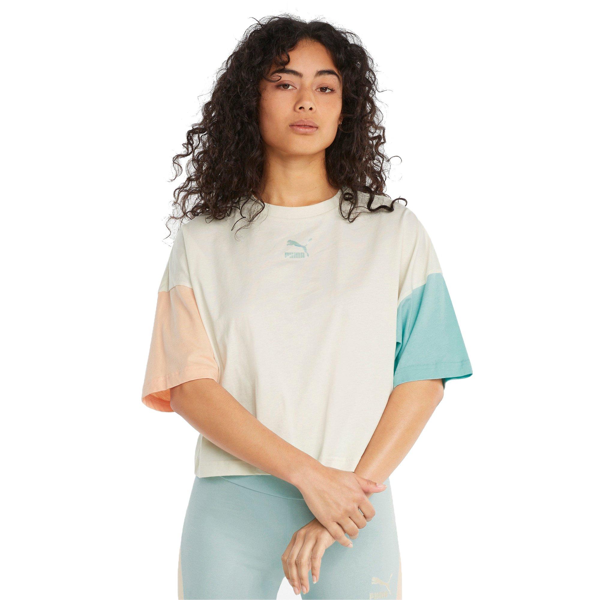 PUMA Women's Classic Boyfriend Tee - IVORY Thumbnail View 1
