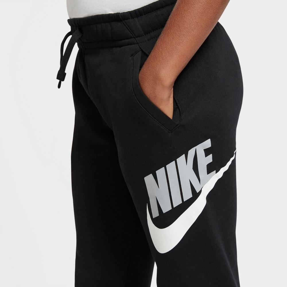 Nike Boy's Sportswear Club + HBR "Black" Pants - BLACK Thumbnail View 4