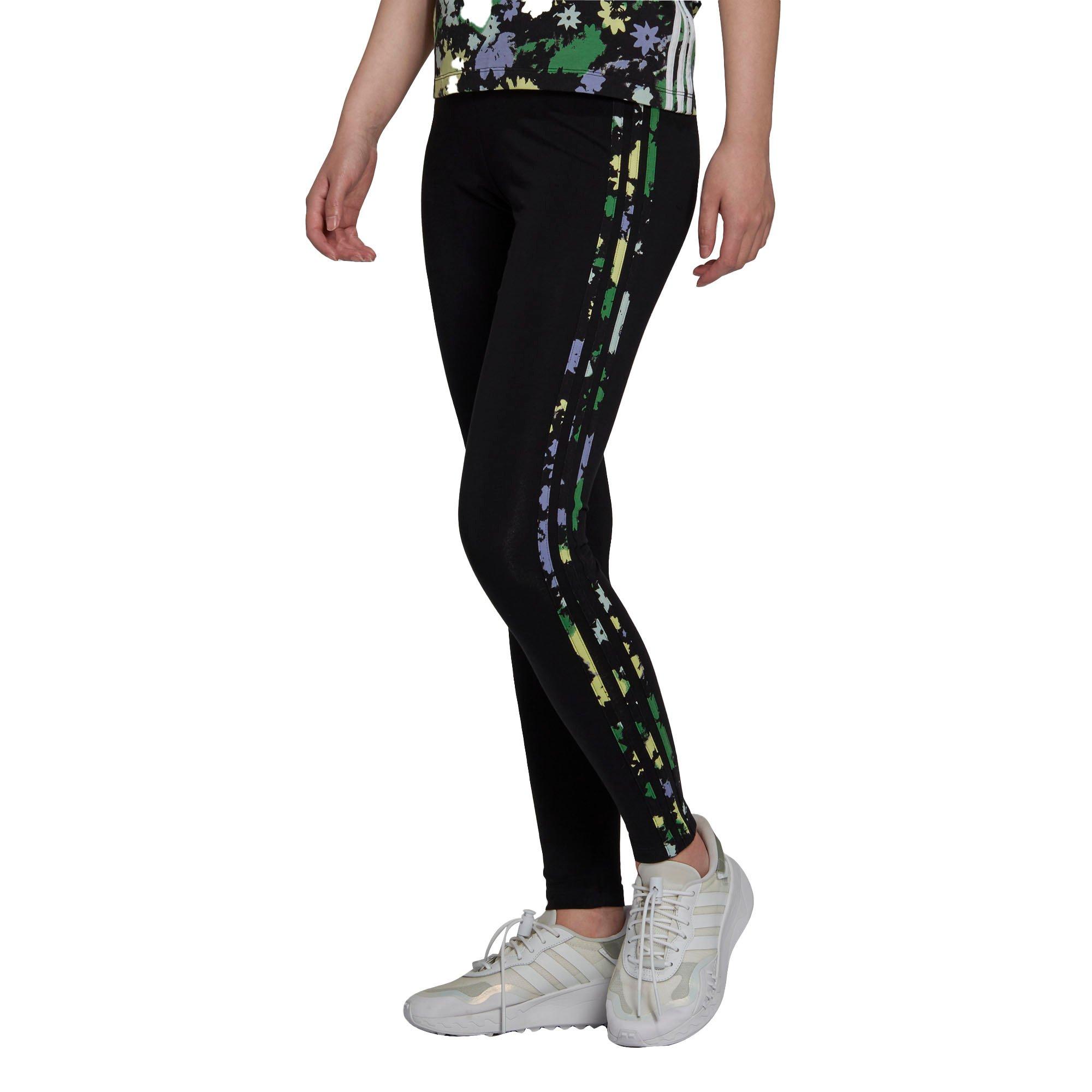 adidas Originals Women\'s Floral City 3-Stripes Gear - | Hibbett Leggings