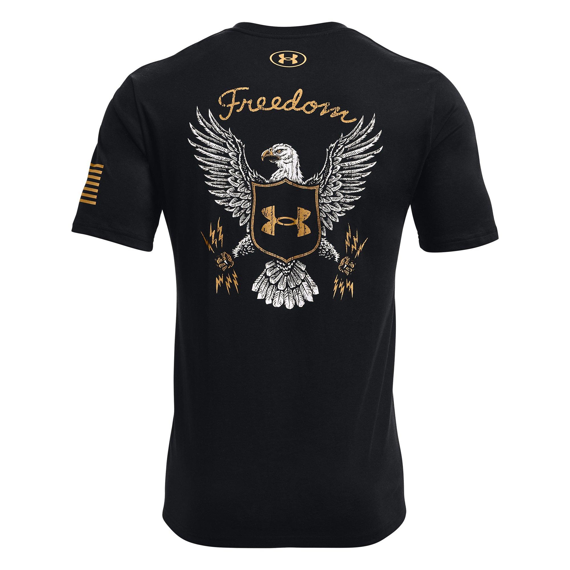 Black and gold on sale under armour shirt