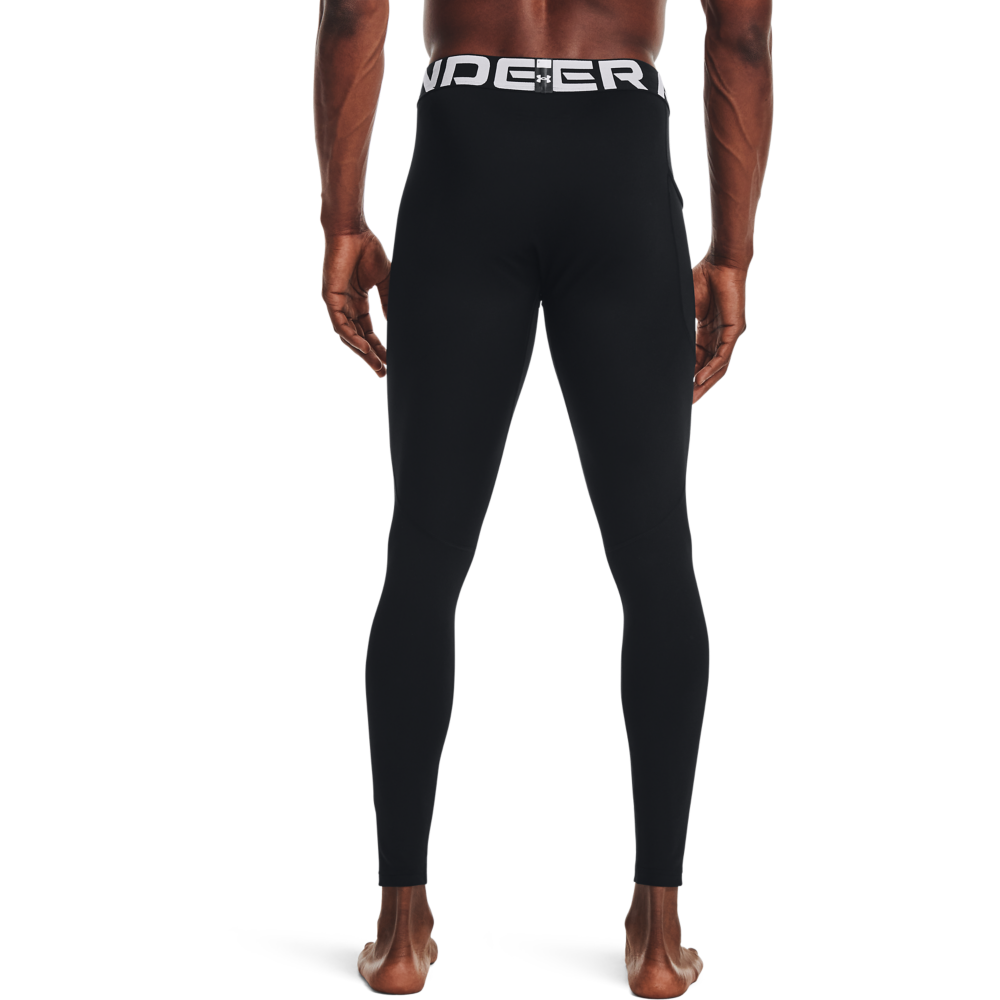 Under Armour Men's Armour ColdGear Leggings - BLACK Thumbnail View 2